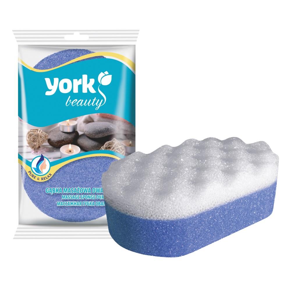 York Beauty Çift Taraflı Oval Masaj Banyo Süngeri 011010