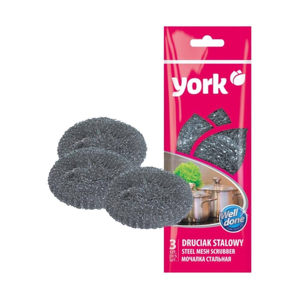 York Çelik Bulaşık Teli 3 Adet 003010