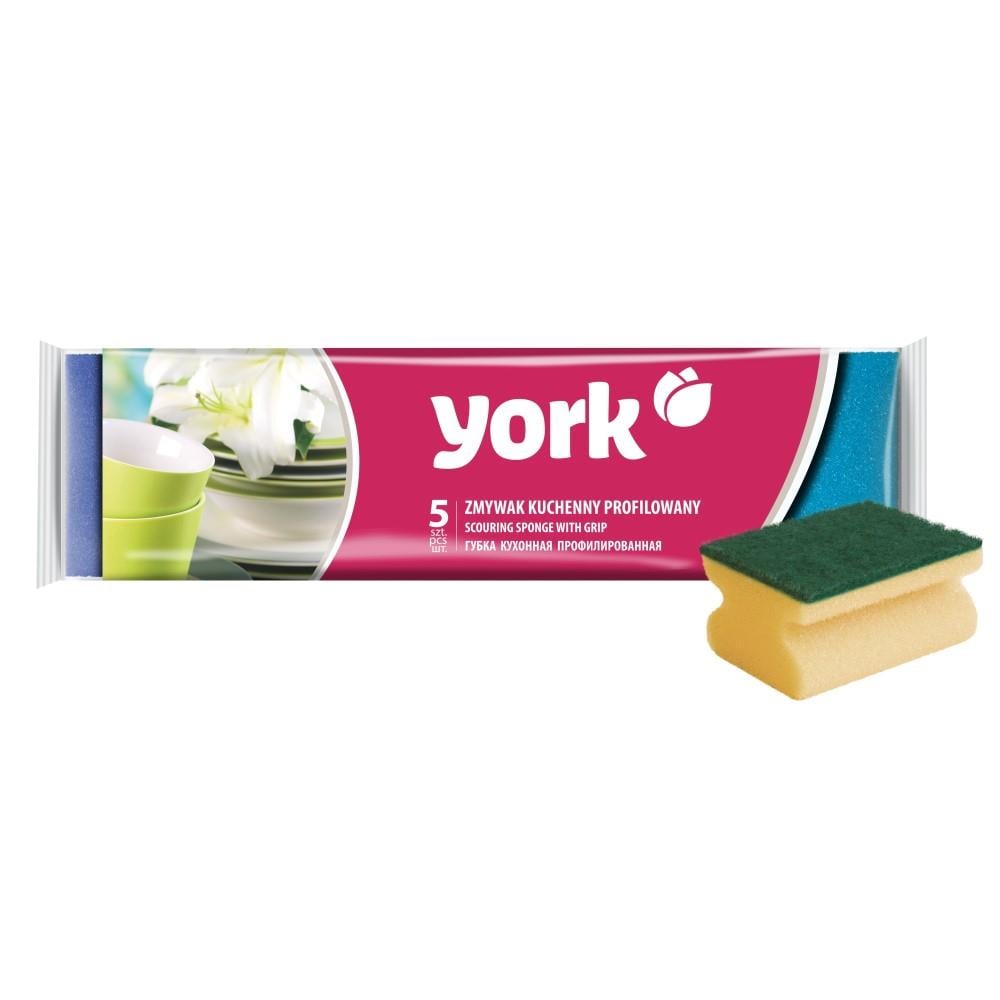 York Oluklu Bulaşık Süngeri 5 Adet 031020