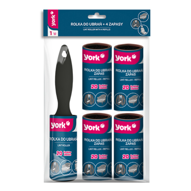 York Tüy Toplayıcı Rulo + Yedek Başlığı 4 Adet  068020