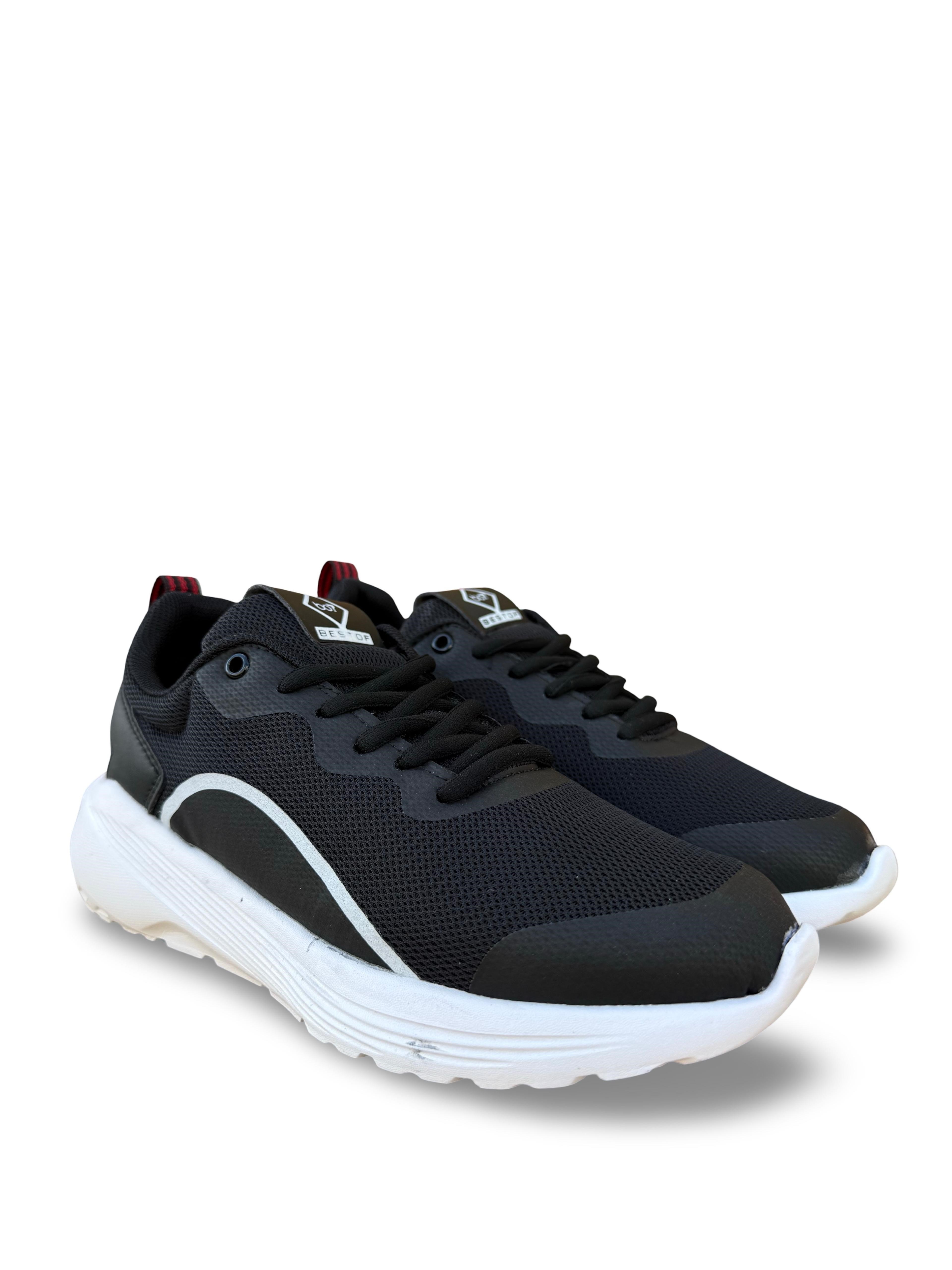 Bst 640 Unisex Yazlık Spor Ayakkabı Siyah Beyaz