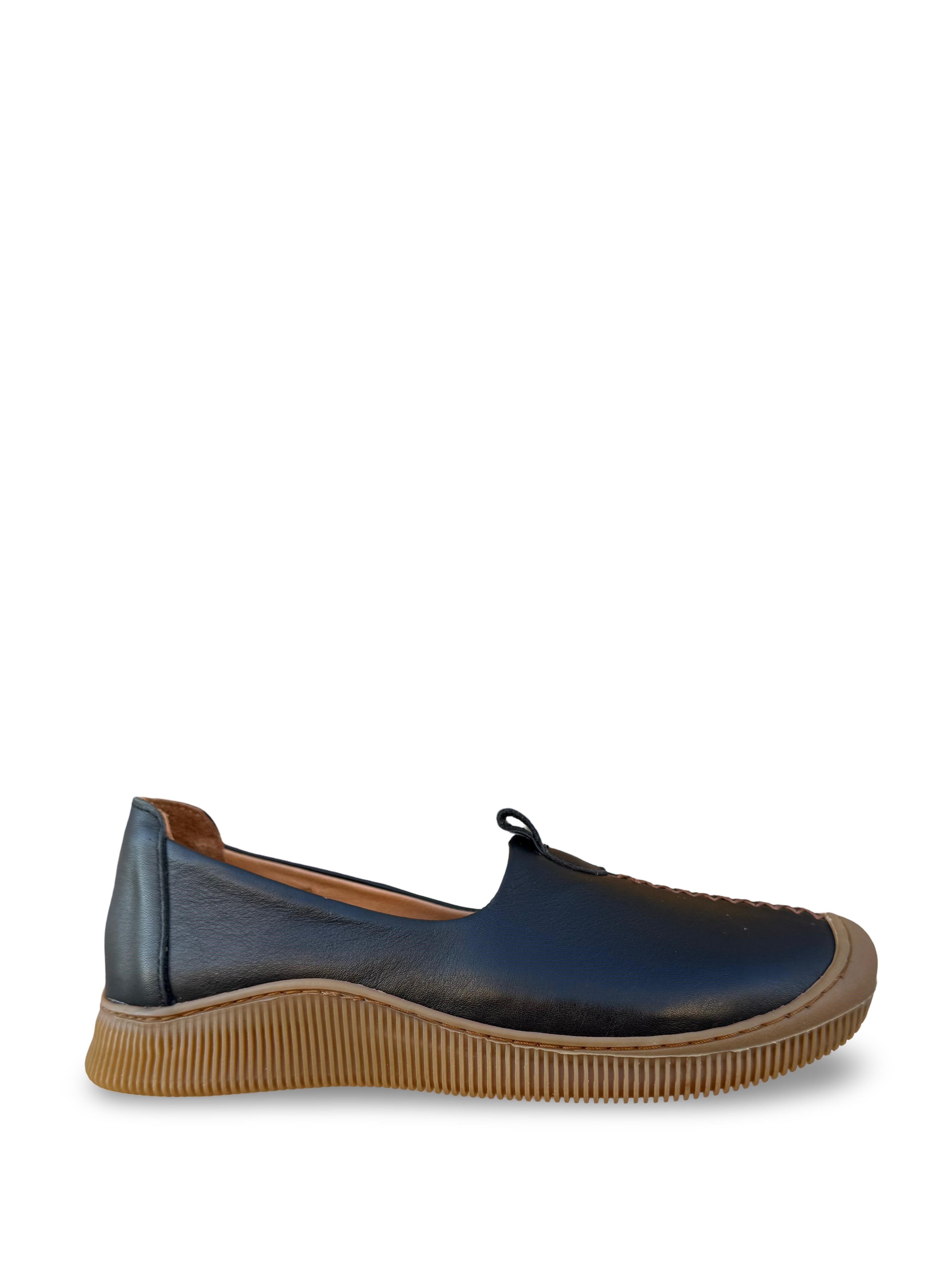 Bty260700 Hakiki Deri Comfort Taban Kadın Casual Ayakkabı Siyah