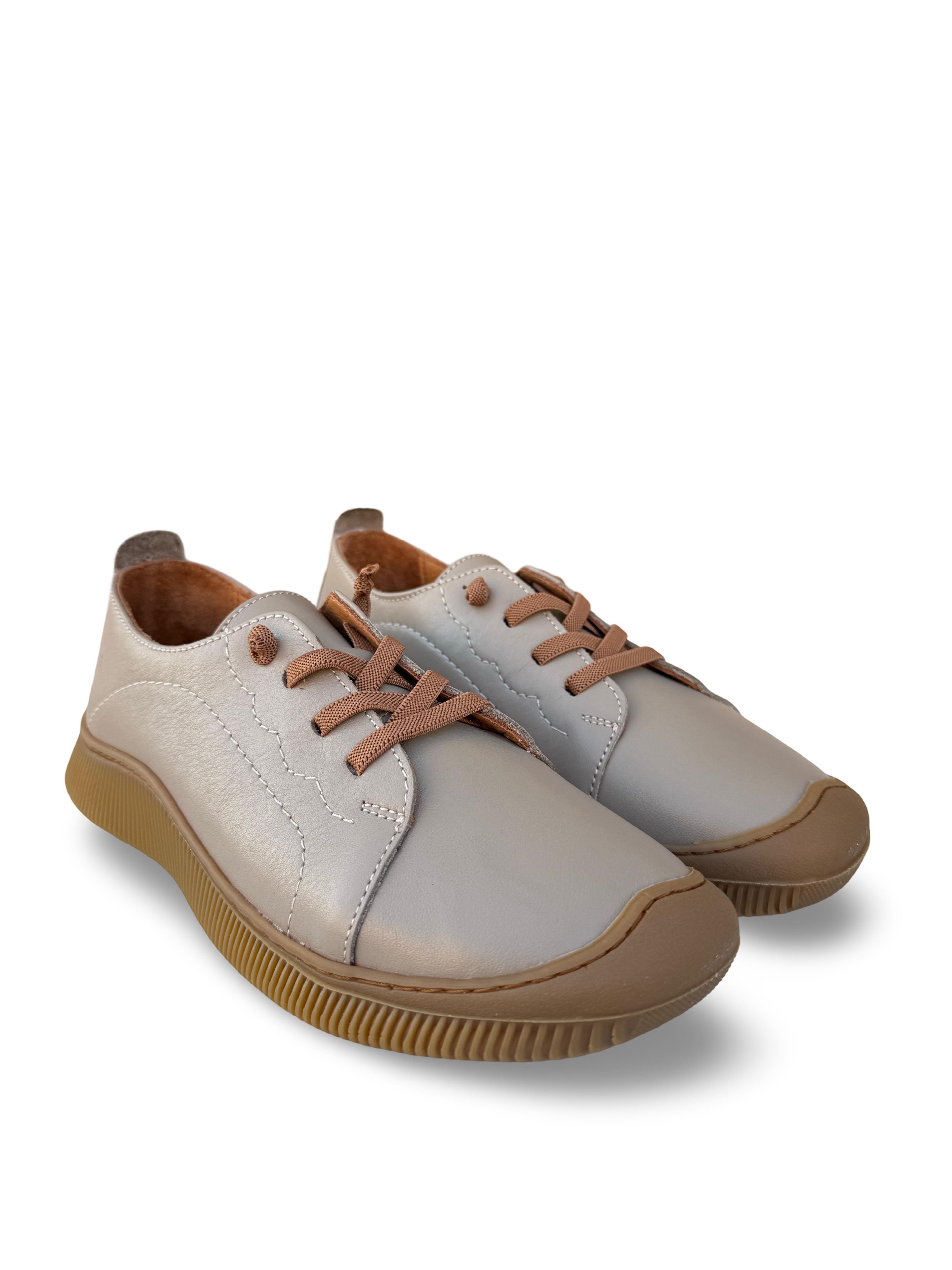 Bty260701 Hakiki Deri Kadın Casual Ayakkabı Silver
