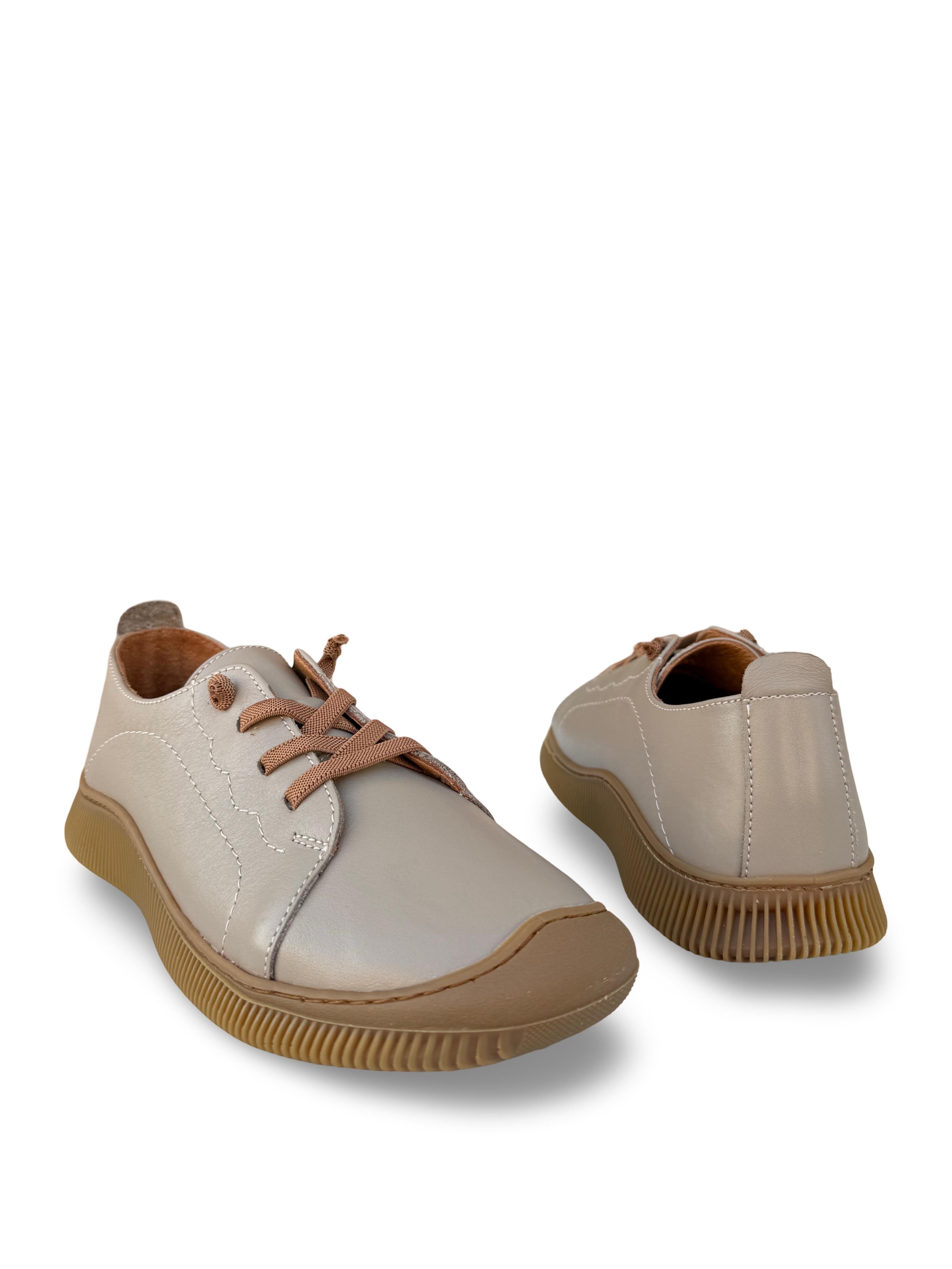 Bty260701 Hakiki Deri Kadın Casual Ayakkabı Silver
