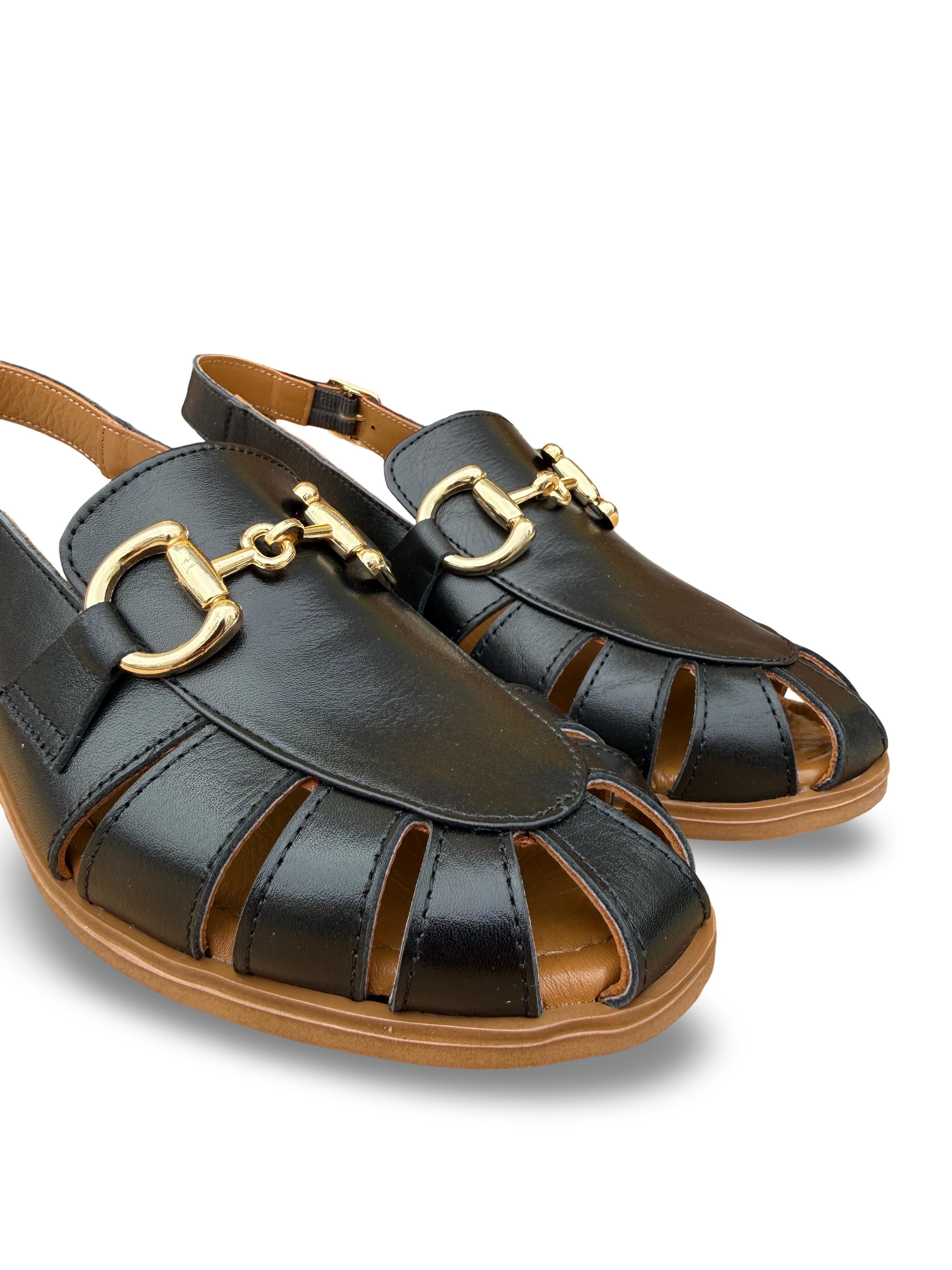 Bty2640034 Hakiki Deri Kadın Loafer Ayakkabı Siyah