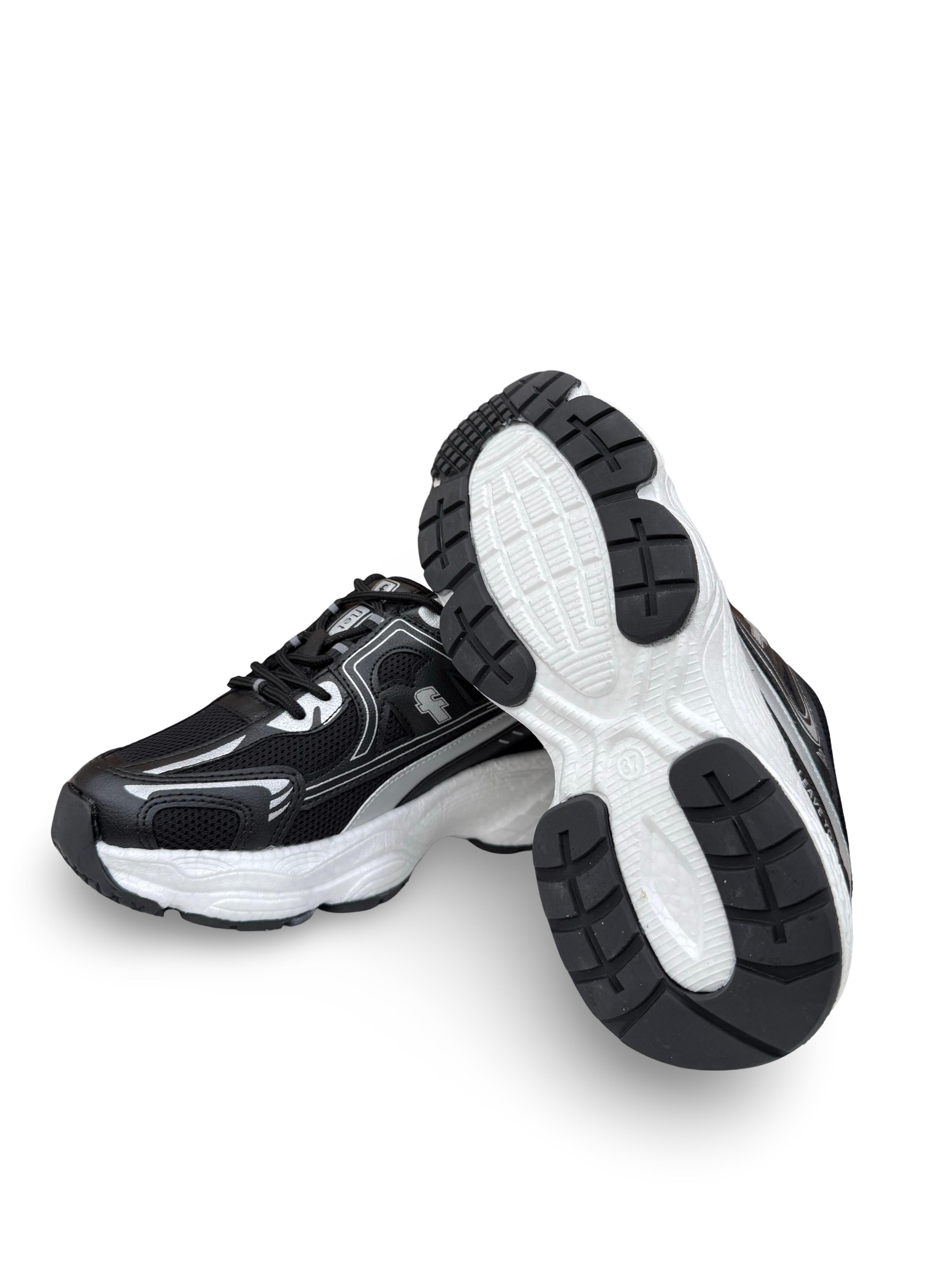 Conpax 329 Unisex Spor Ayakkabı Siyah Beyaz