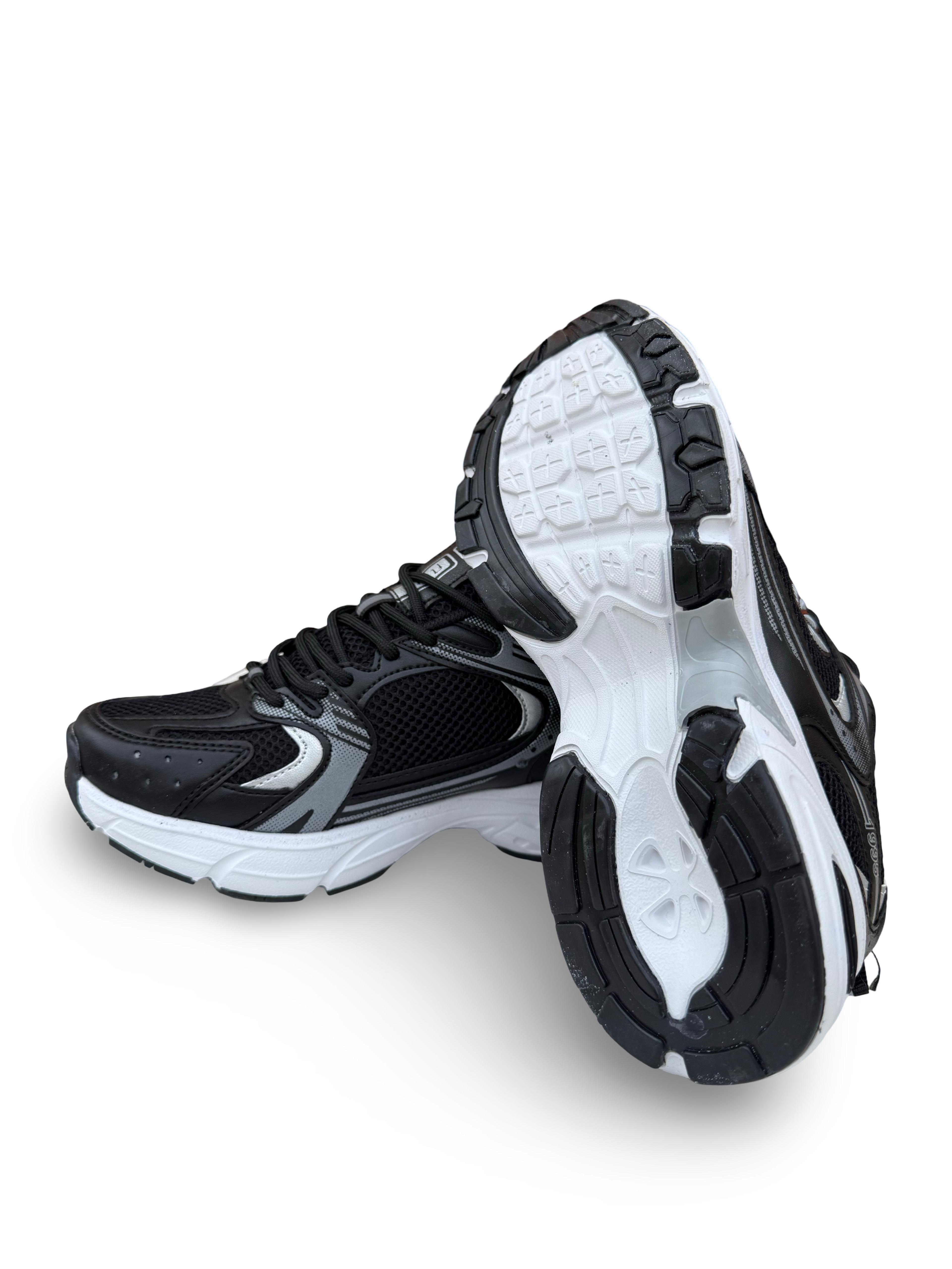 Conpax 397 Unisex Spor Ayakkabı Siyah Beyaz