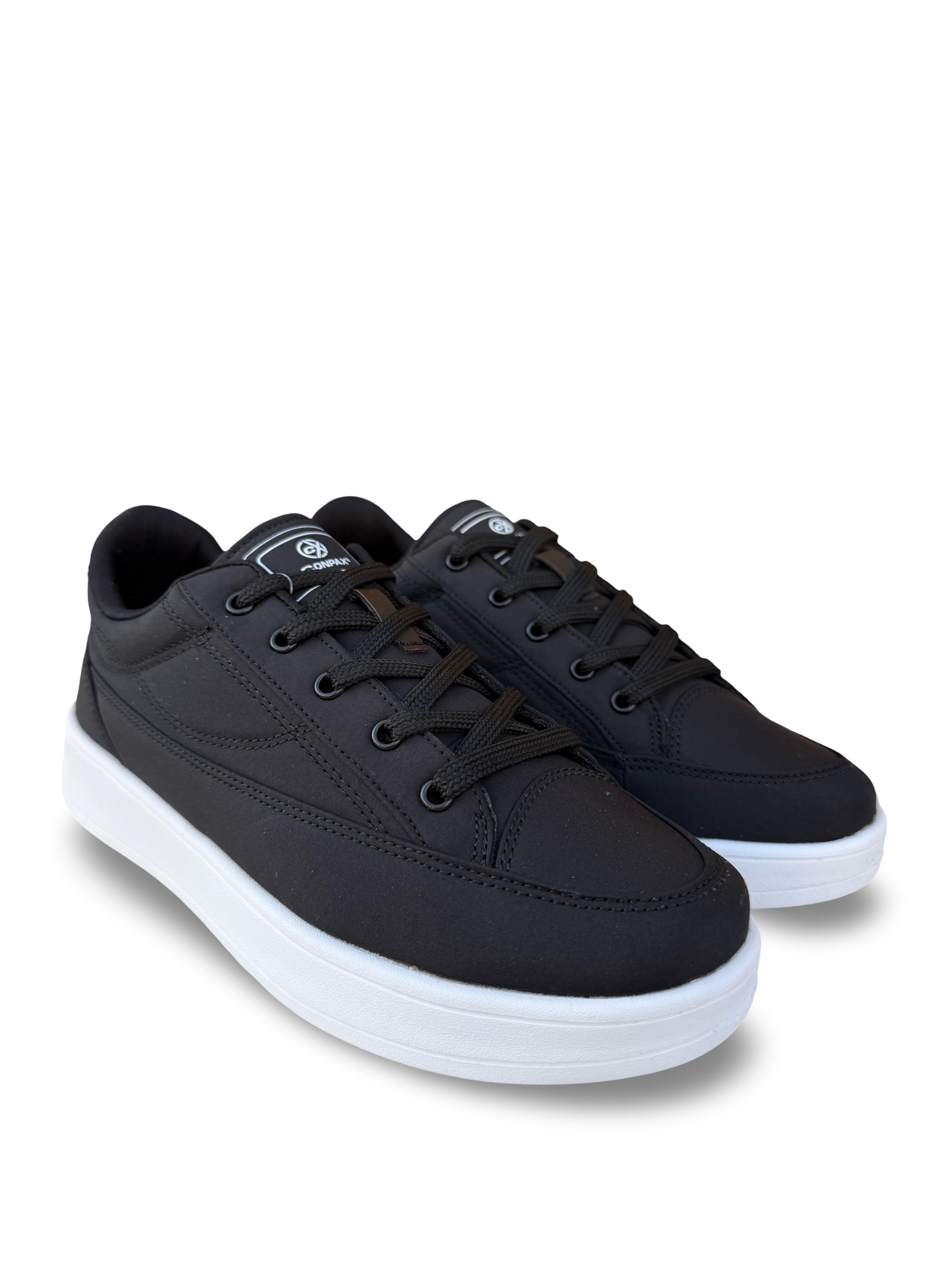 Conpax 9108 Unisex Spor Ayakkabı Siyah Beyaz