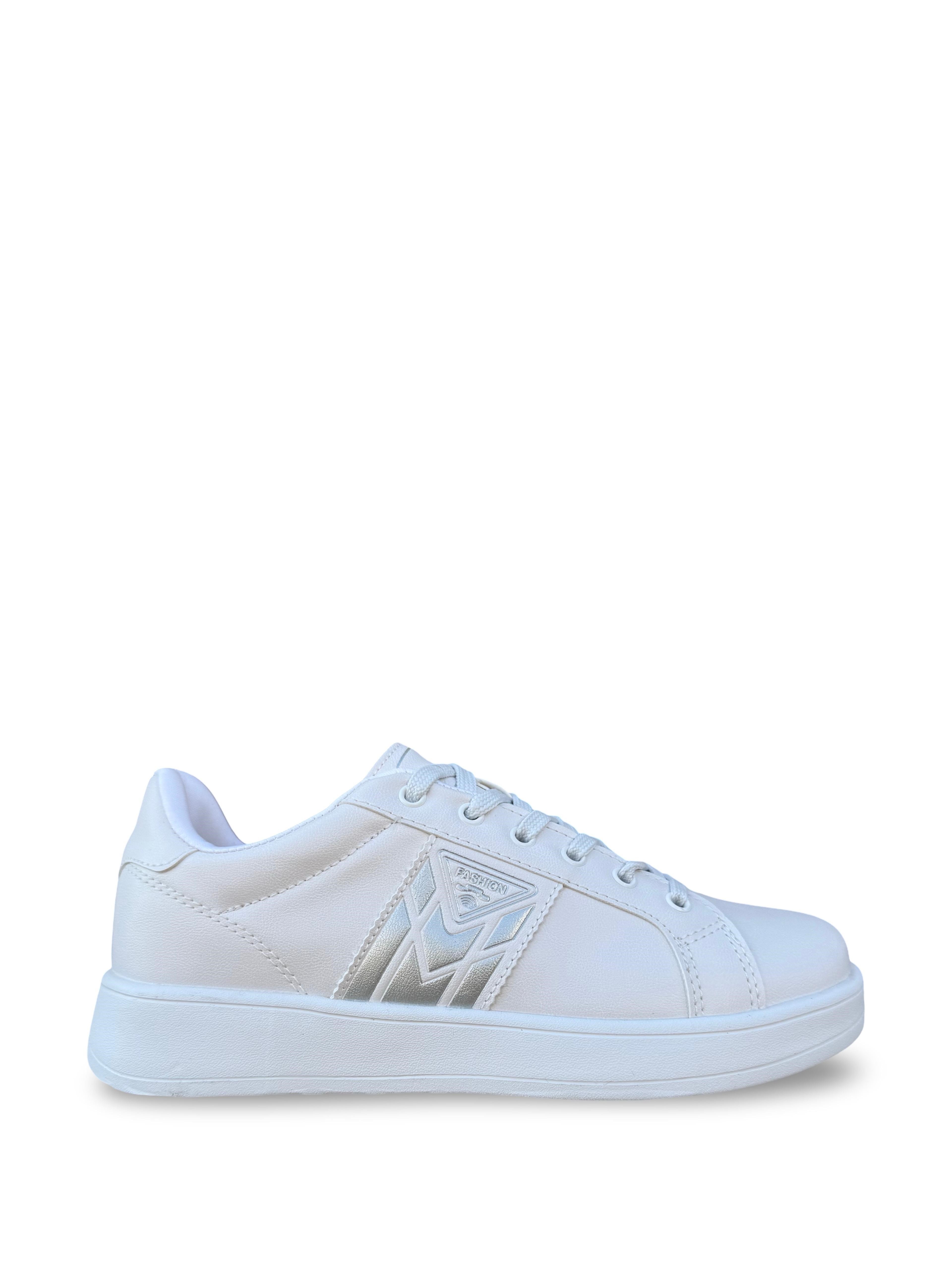 Conpax 9114 Unisex Spor Ayakkabı Beyaz Gümüş
