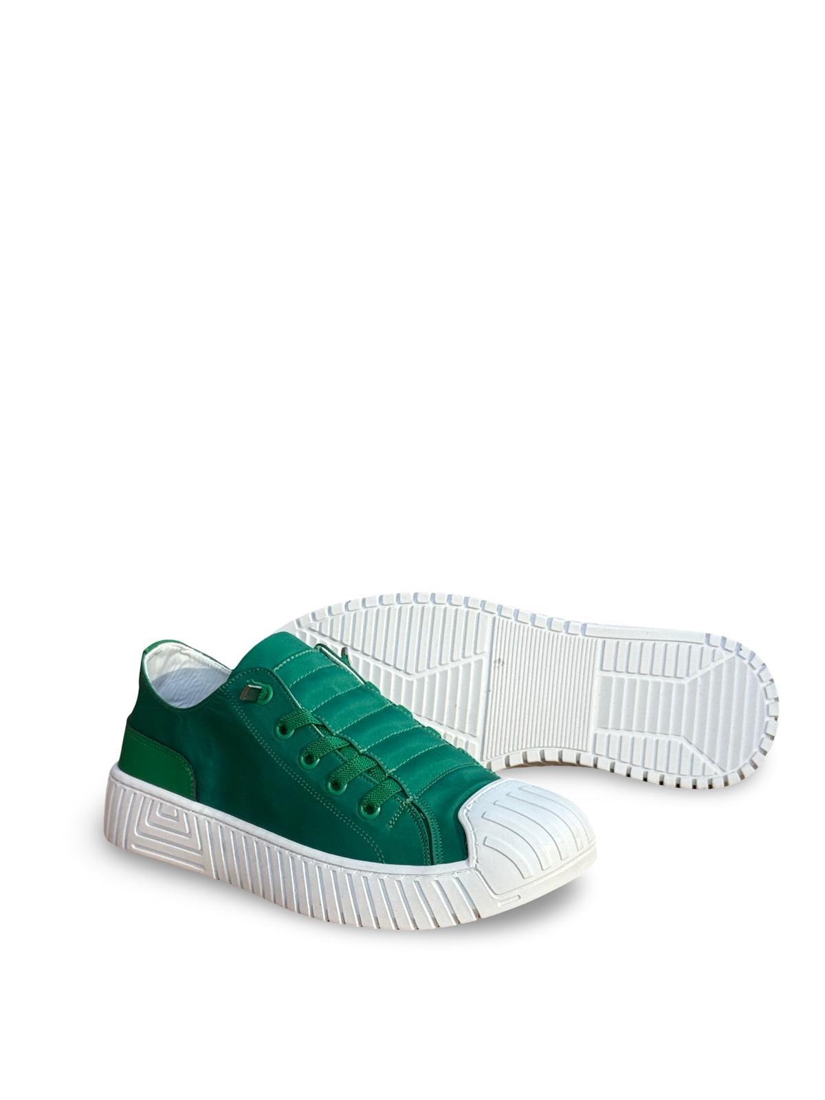 GML ZVigor Paraşüt Kumaş Unisex Günlük Ayakkabı Yeşil Beyaz