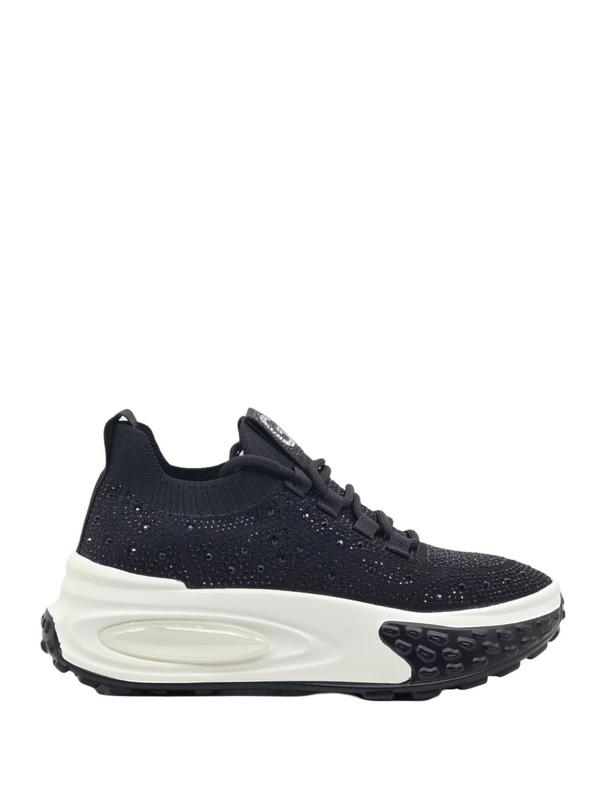 Guja 24K305-4 Kadın Sneaker Aır Taban Taş Detaylı Siyah