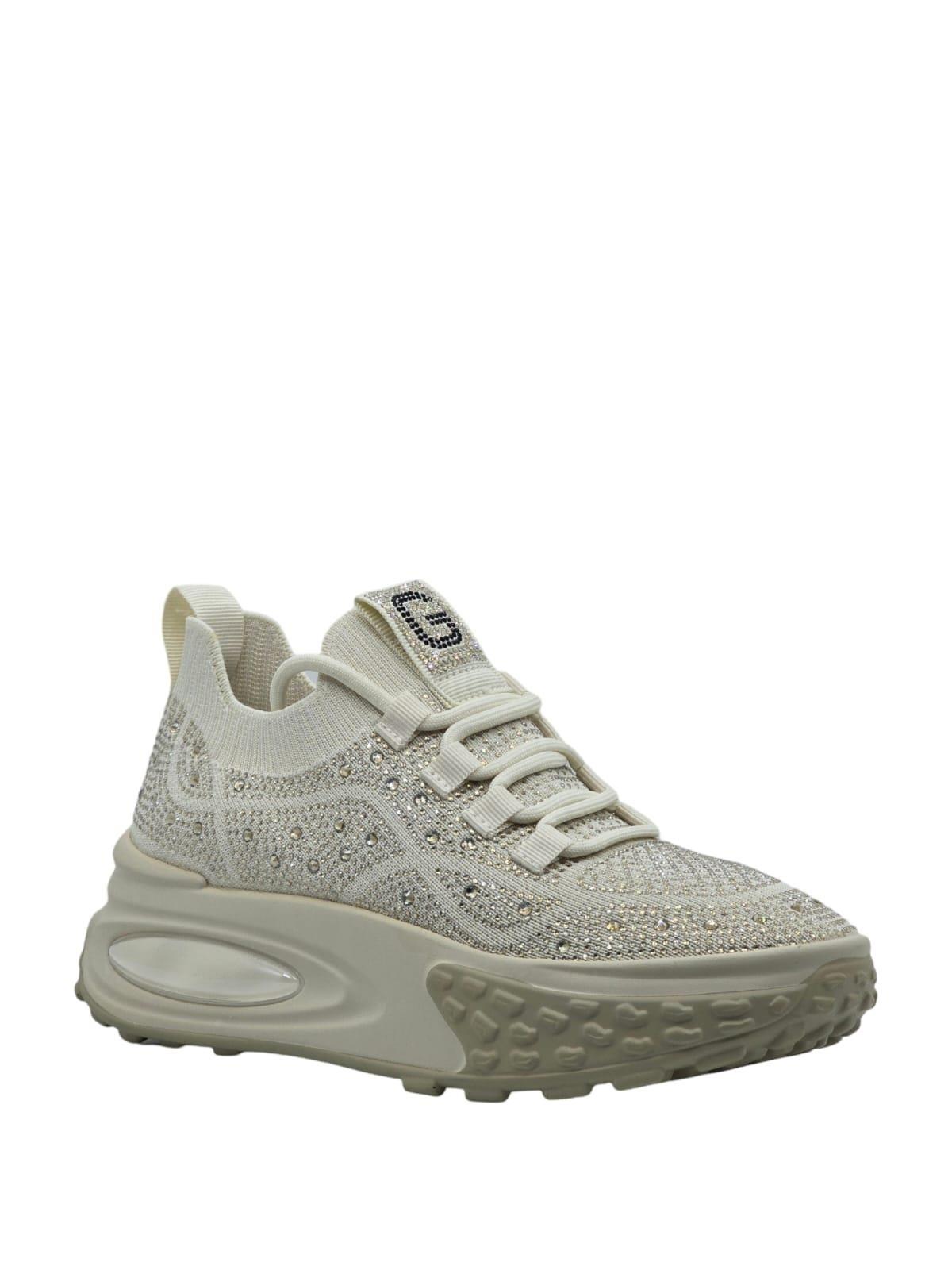 Guja 24K305-4 Kadın Sneaker Aır Taban Taş Detaylı Bej