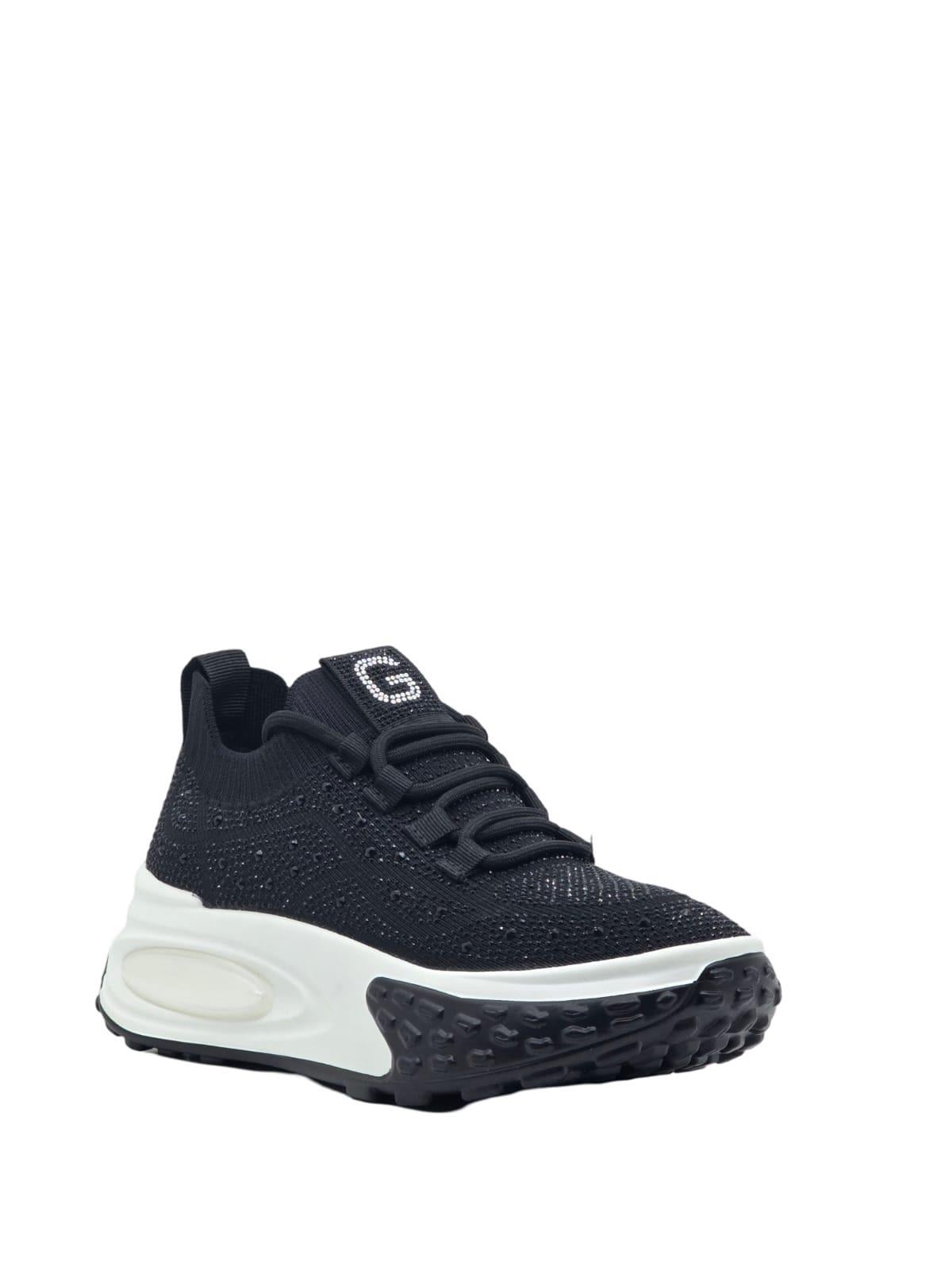 Guja 24K305-4 Kadın Sneaker Aır Taban Taş Detaylı Siyah