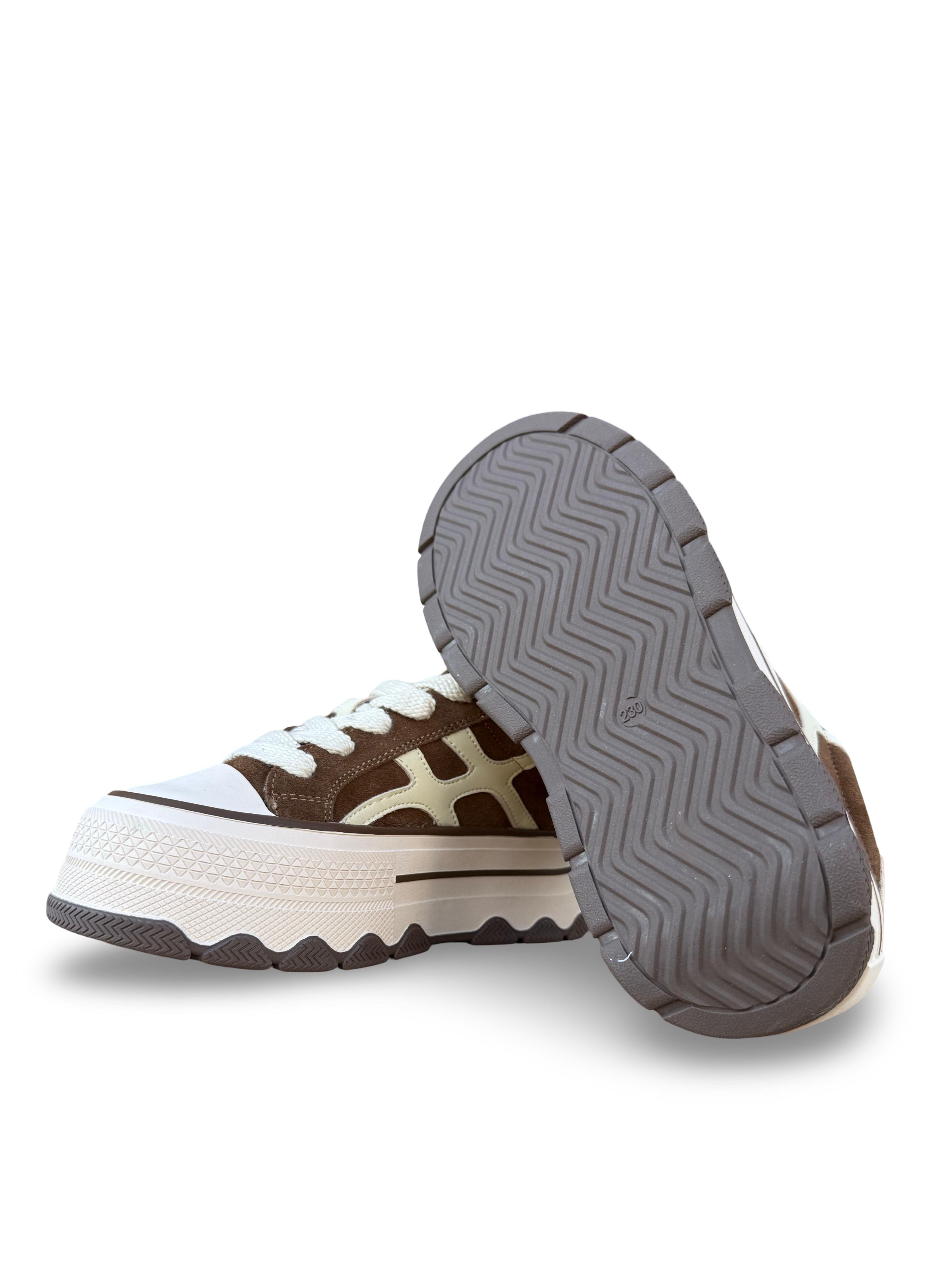 Guja 26K366 Hakiki Deri Kadın Sneaker Spor Camel