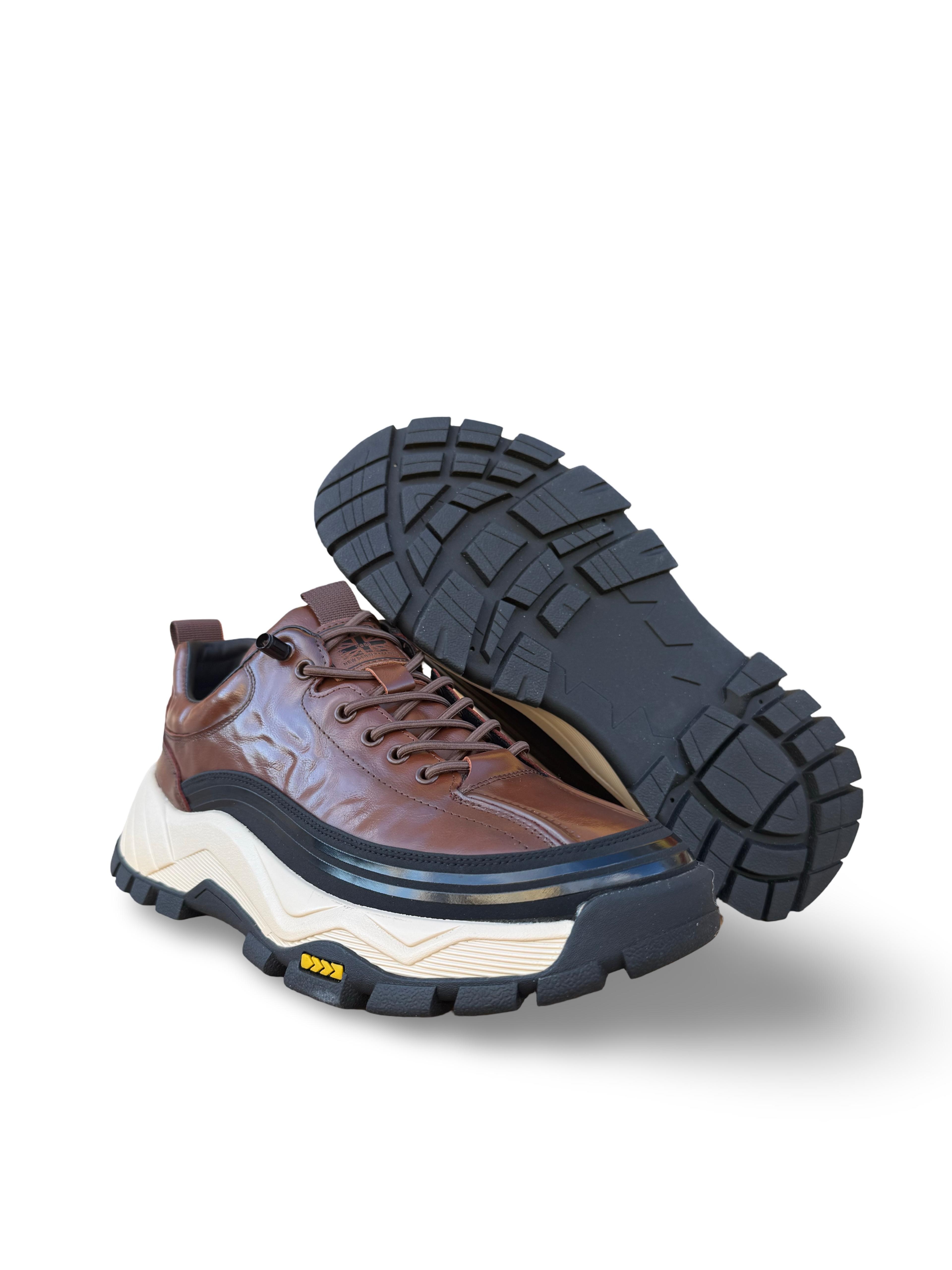 Guja 26K570 Hakiki Deri Comfort Taban Erkek Casual Ayakkabı Kahve