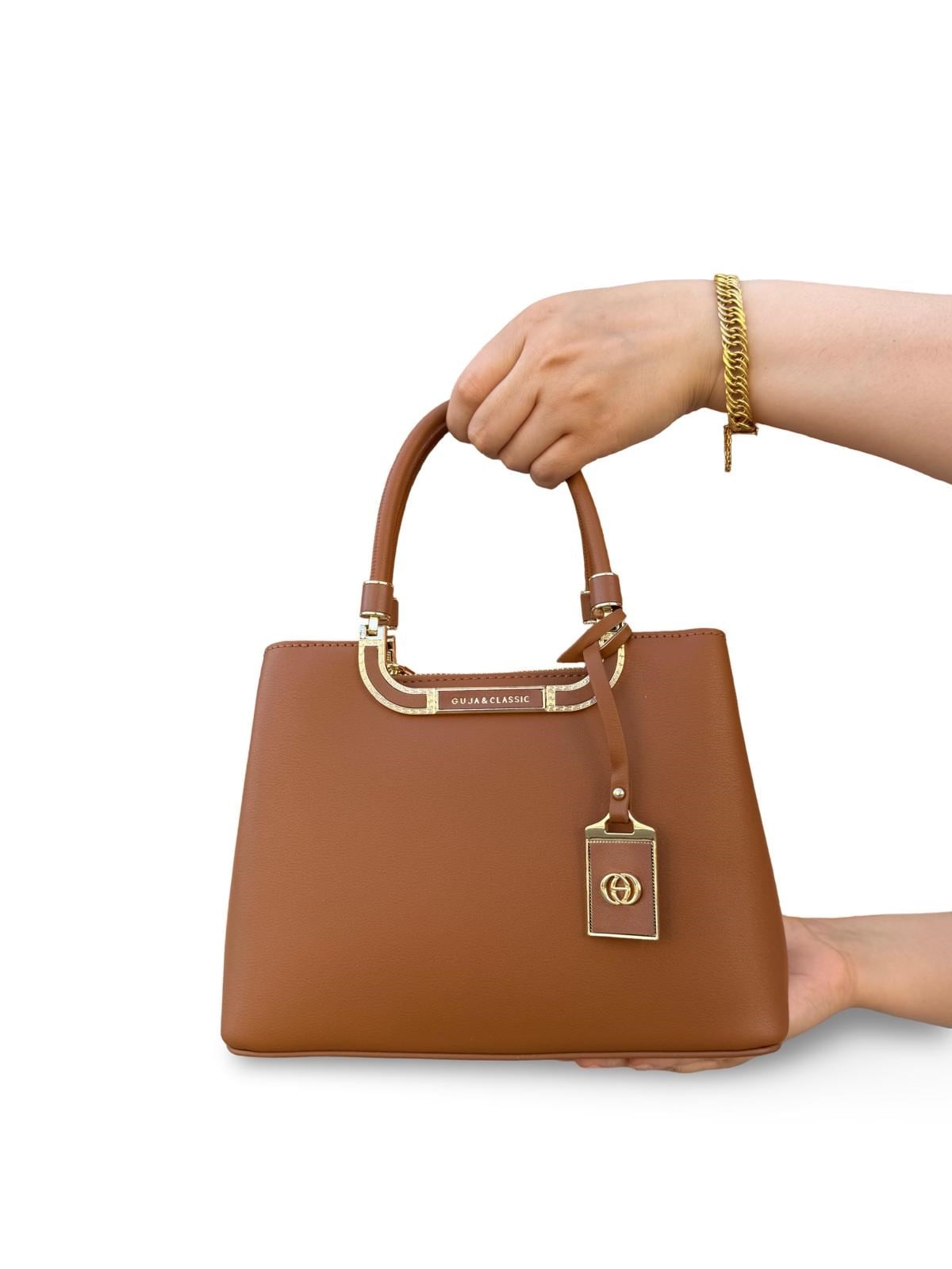 Guja C3032 Kadın El & Omuz Çantası Camel