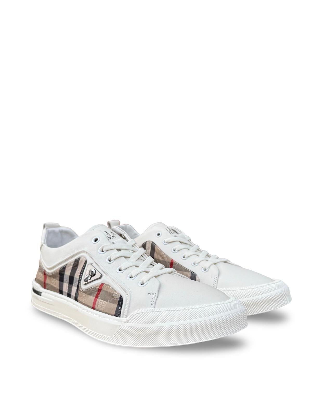 Guja Y510-4 Ekose Erkek Sneaker Beyaz