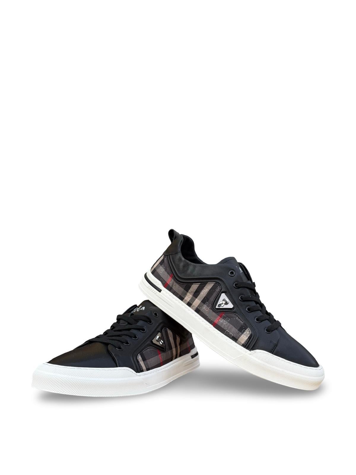 Guja Y510-4 Ekose Erkek Sneaker Siyah