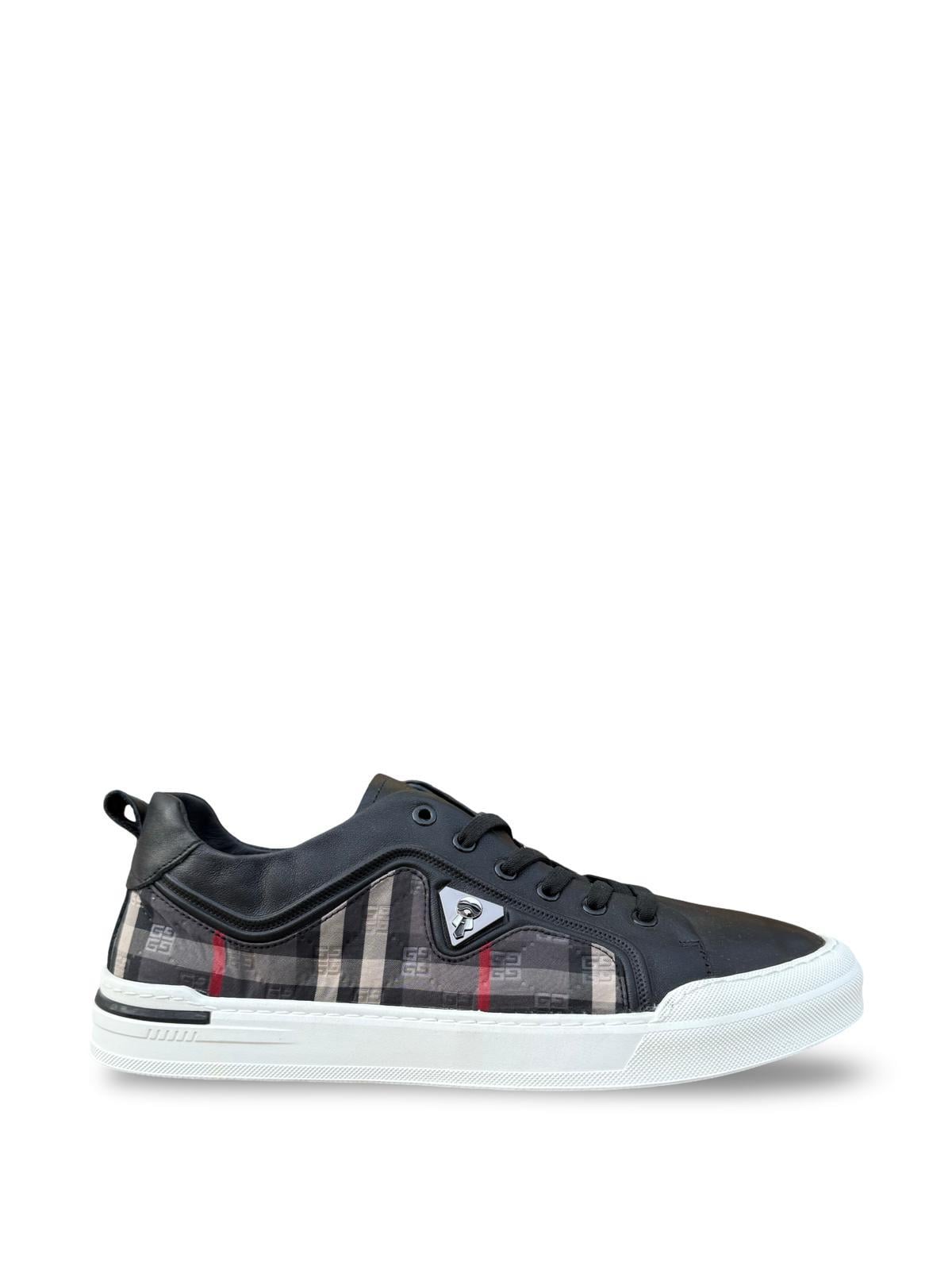 Guja Y510-4 Ekose Erkek Sneaker Siyah