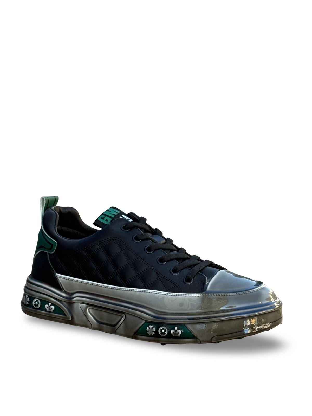Guja Y513-1  Şeffaf Taban Erkek Sneaker Siyah