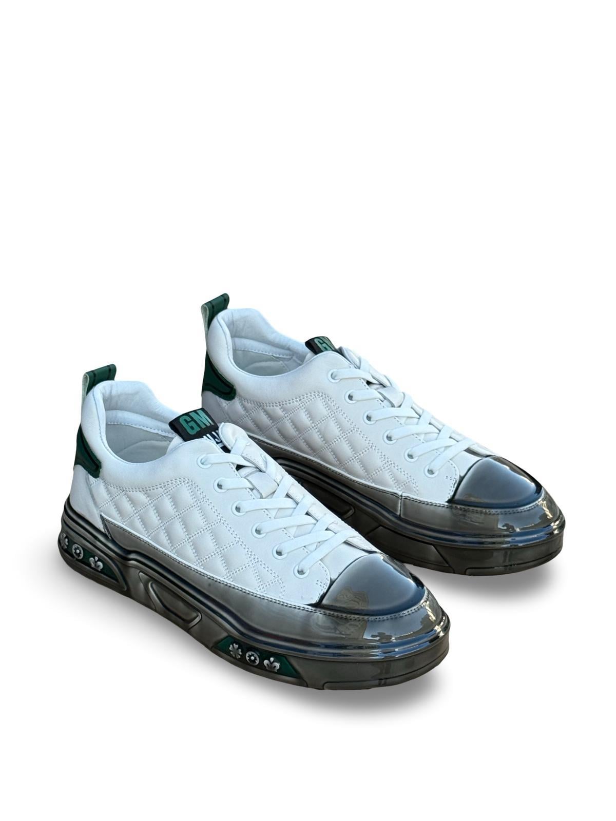 Guja Y513-1  Şeffaf Taban Erkek Sneaker Beyaz