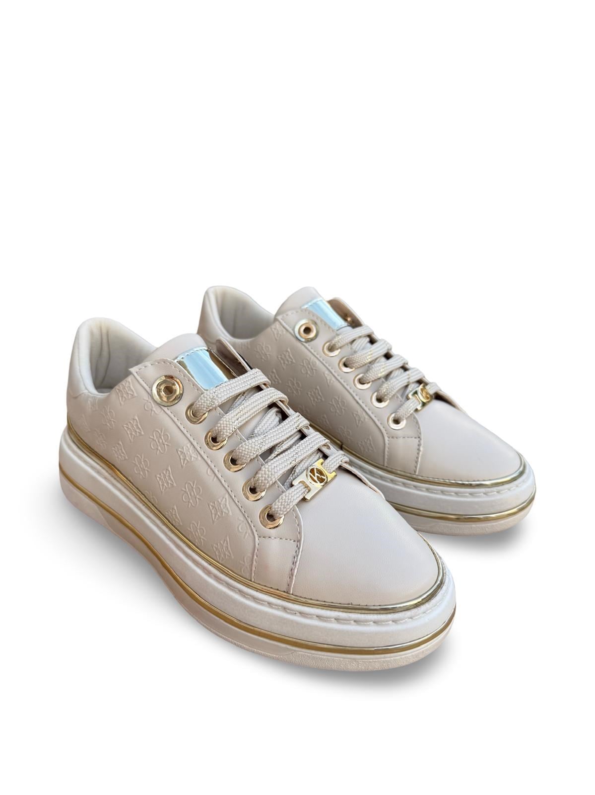 K73-2711 Eva Taban Kadın Sneaker Bej