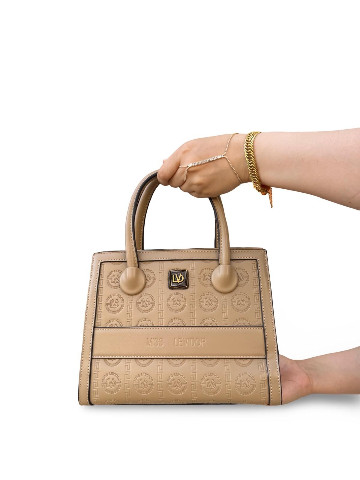 Lvdr931022 Monogram Desenli Kadın Çanta Vizon