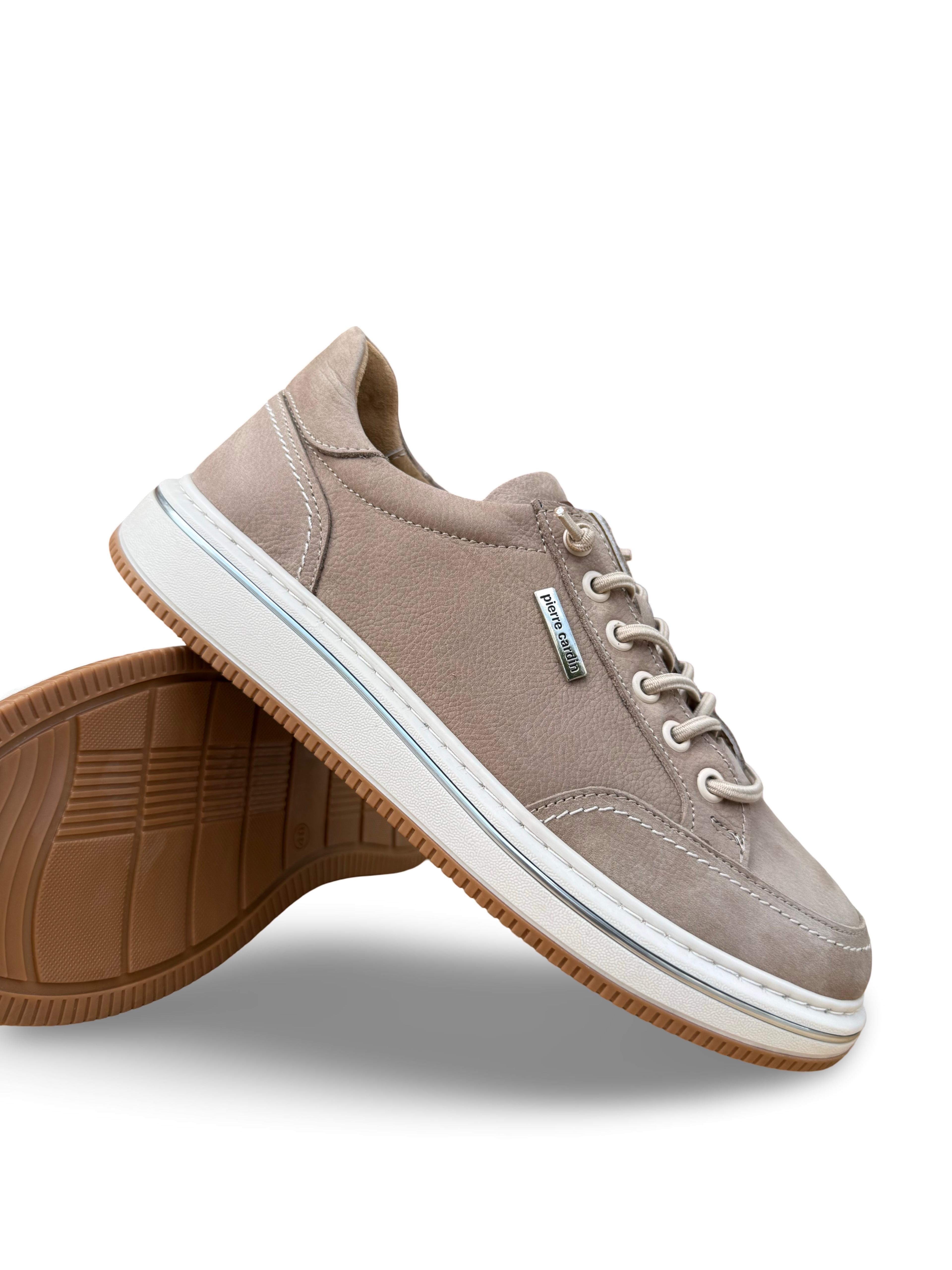 P.Cardin 26904 Hakiki Deri Comfort Taban Erkek Casual Ayakkabı Kum Nubuk