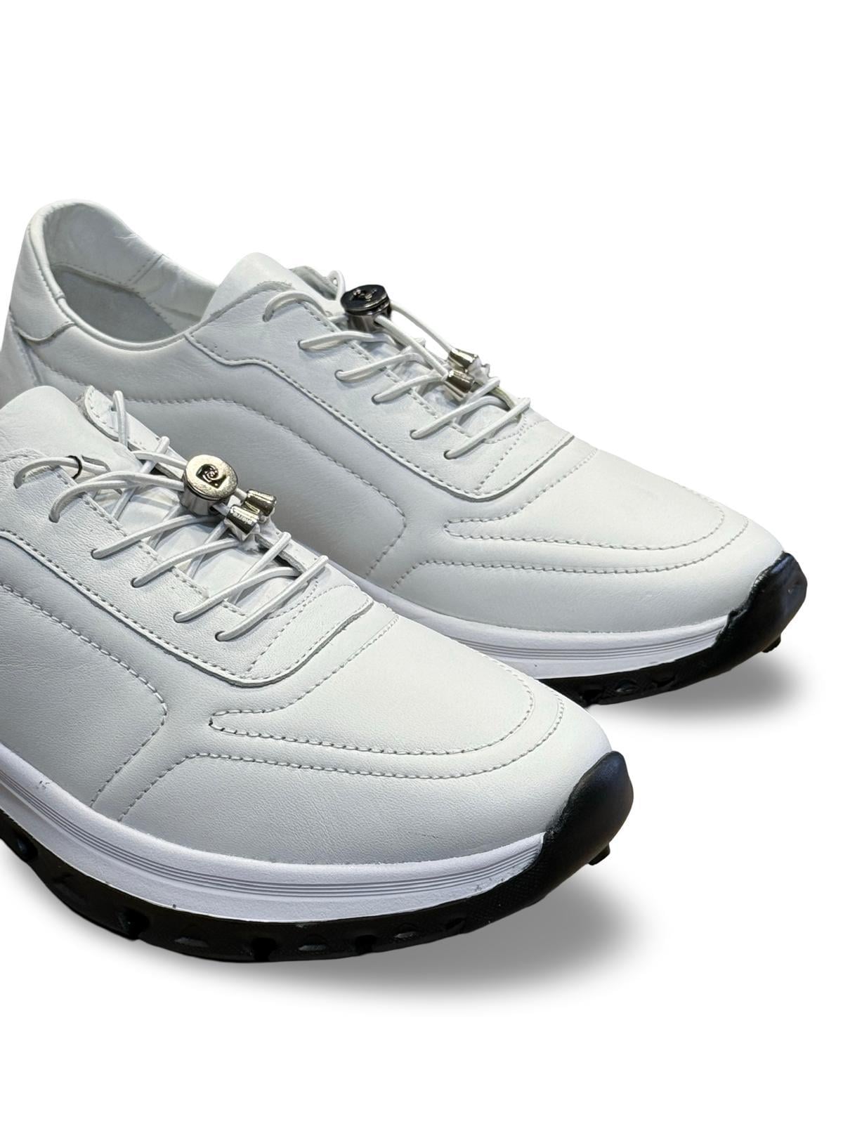 P.Cardin 43255 Hakiki Deri Erkek Comfort Taban Casual Beyaz