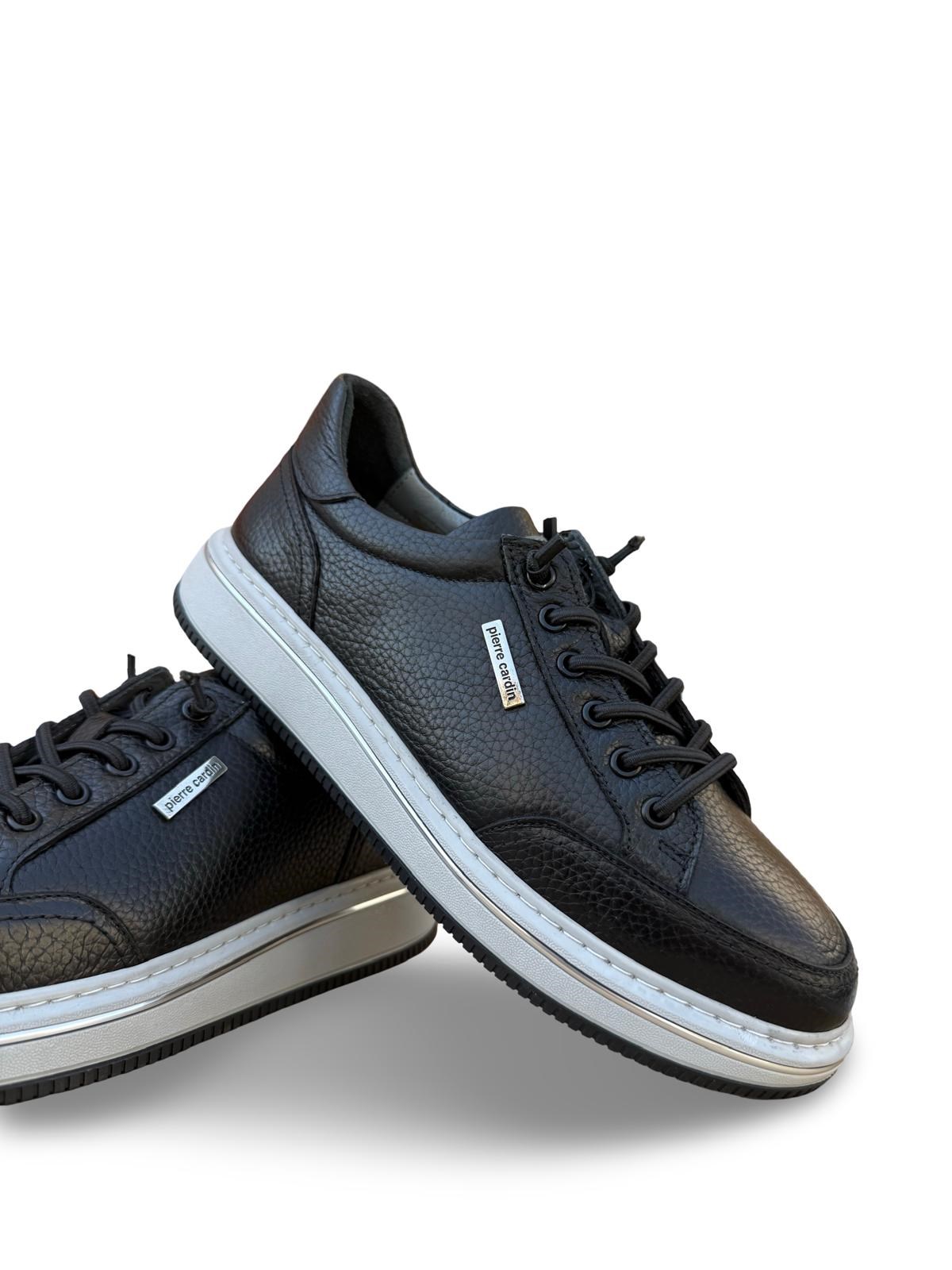 P.Cardin 26904 Hakiki Deri Comfort Taban Erkek Casual Ayakkabı Siyah