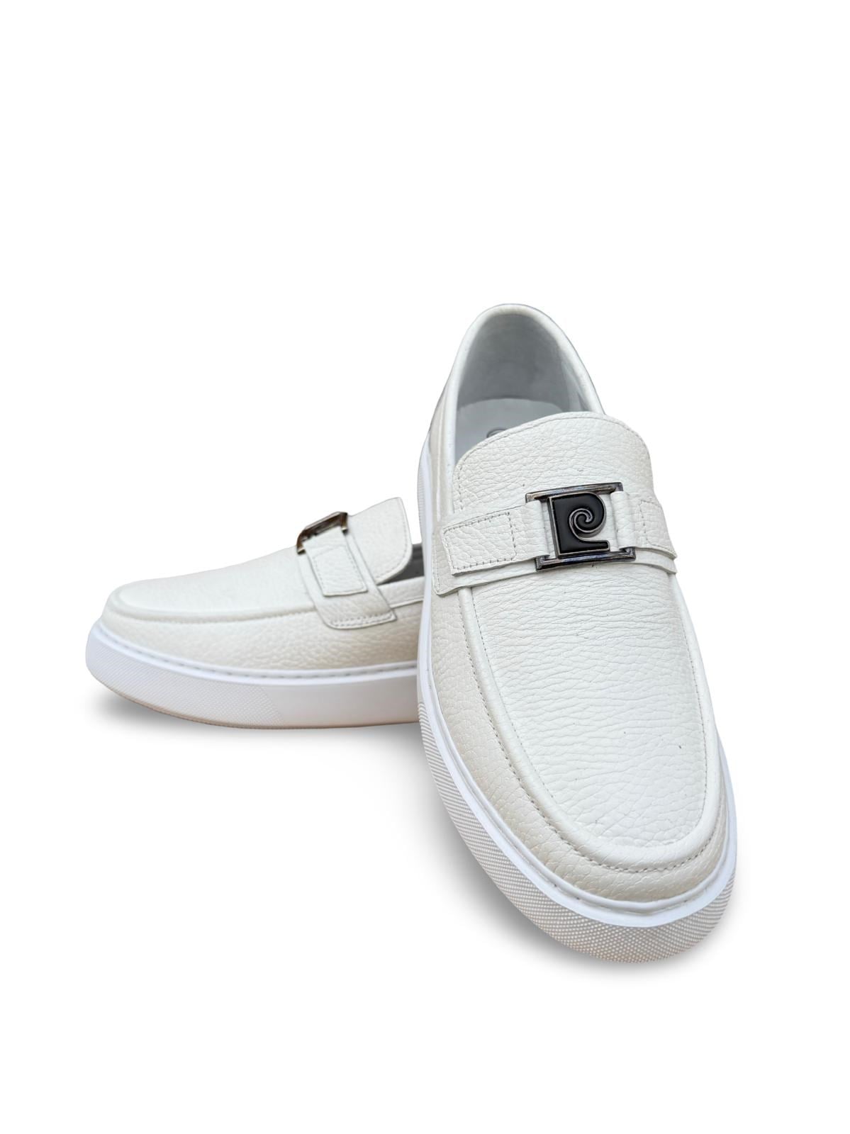 P.Cardin 192604 Hakiki Deri Erkek Loafer Ayakkabı Beyaz