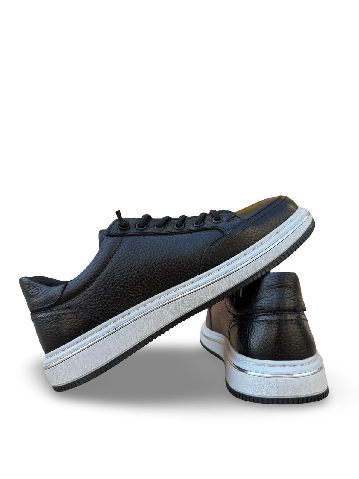 P.Cardin 26904 Hakiki Deri Comfort Taban Erkek Casual Ayakkabı Siyah