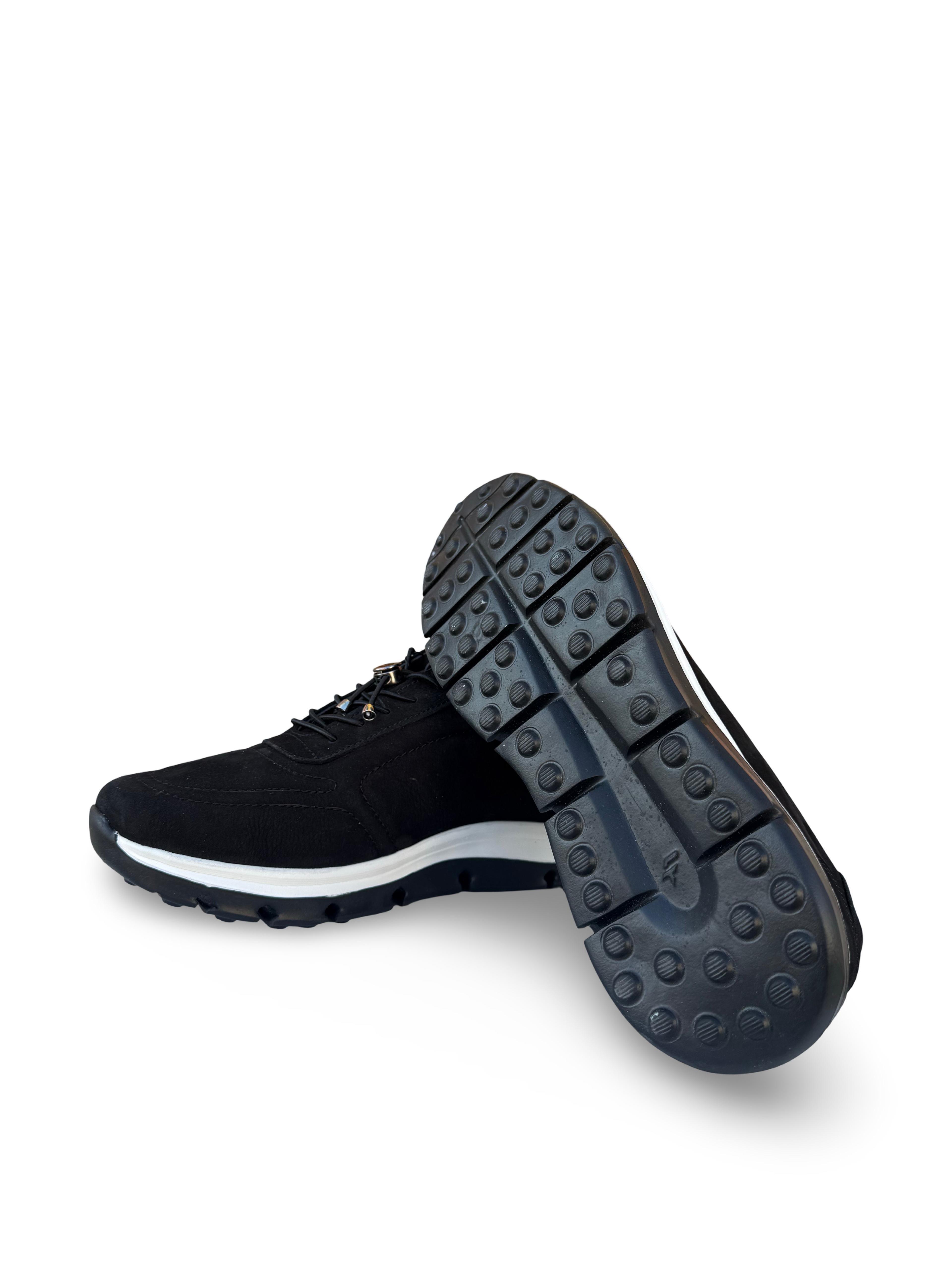 P.Cardin 43255 Hakiki Deri Erkek Comfort Taban Casual Siyah Nubuk