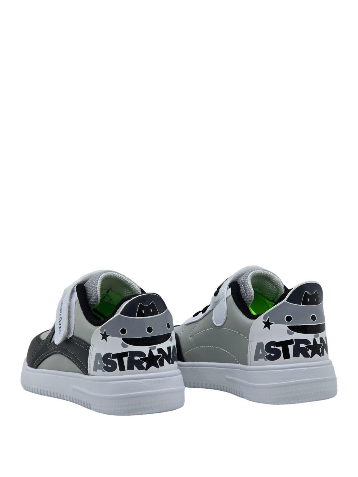 Pepino 1723Ptk Çocuk Cırtlı Sneaker Gri Siyah