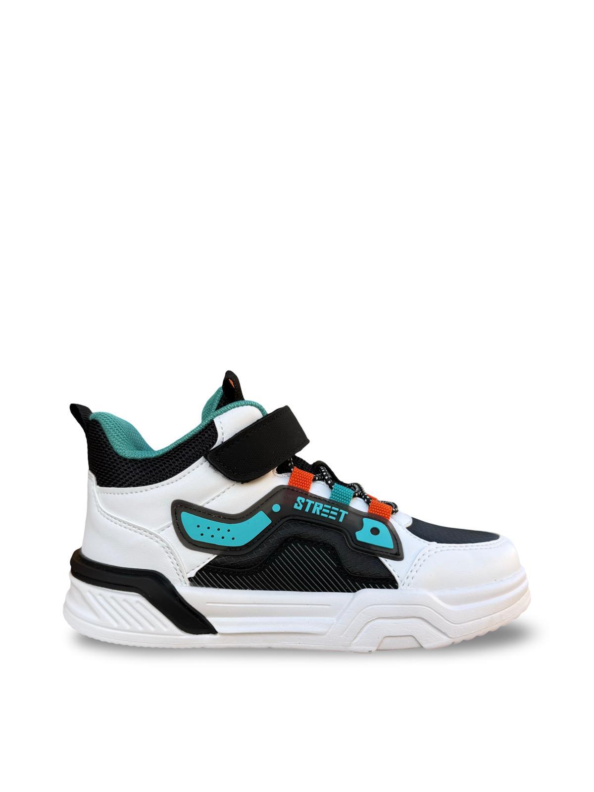 Pepino 1726Flt Çocuk Boğazlı Sneaker Siyah Beyaz