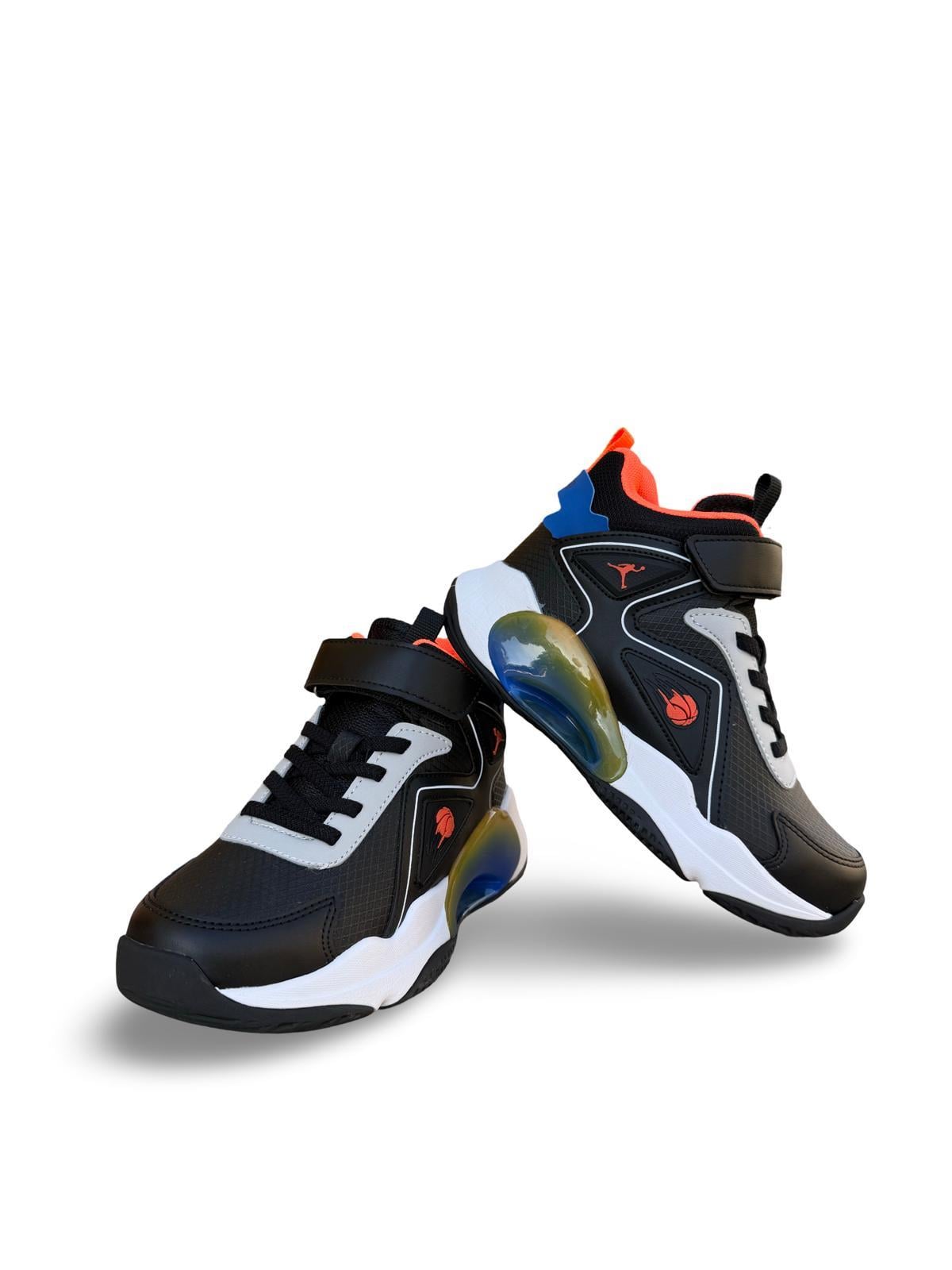 Pepino 1730Flt Boğazlı Çocuk Sneakers & Spor Siyah Turuncu