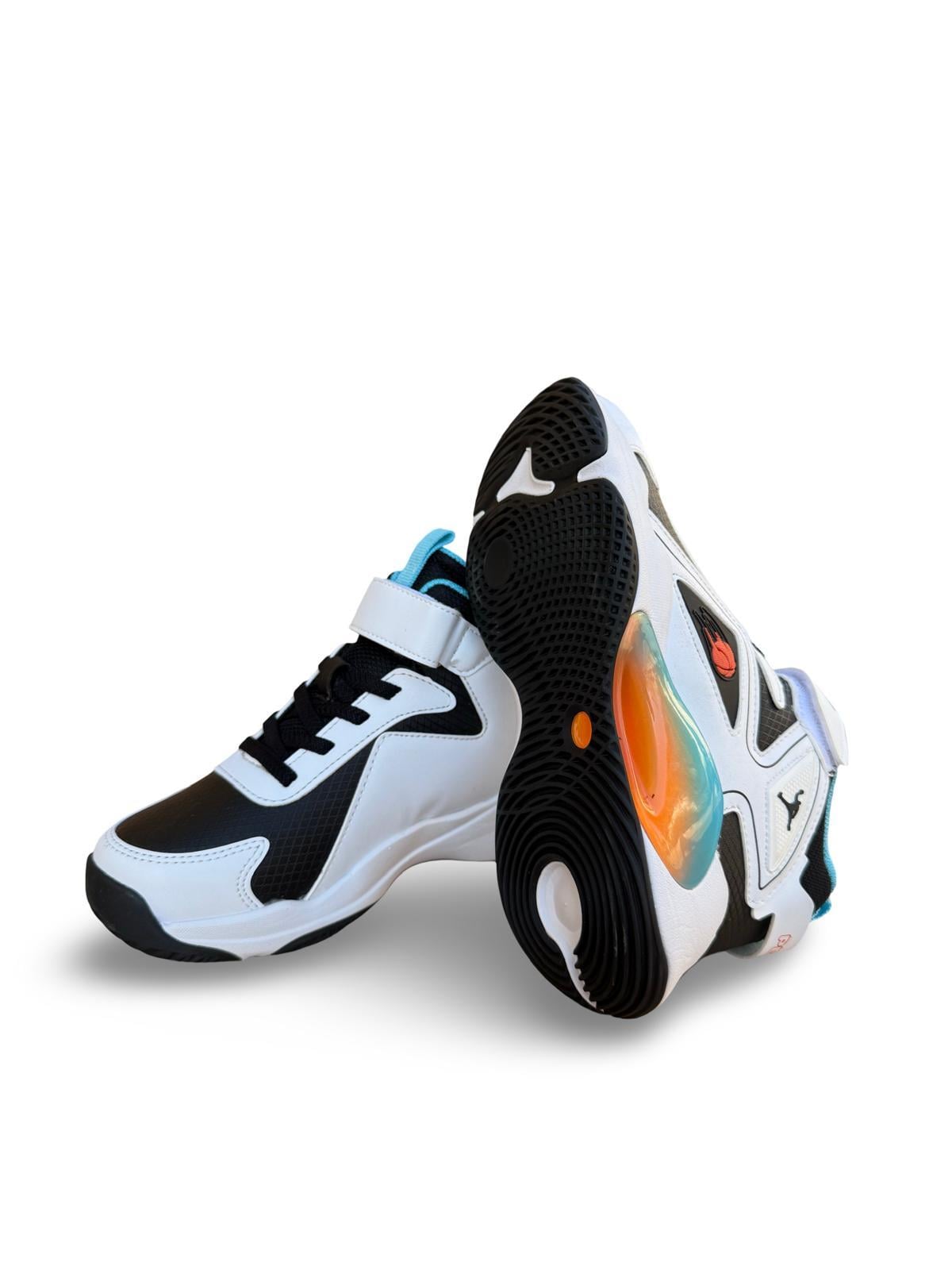 Pepino 1730Flt Boğazlı Çocuk Sneakers & Spor Siyah Beyaz