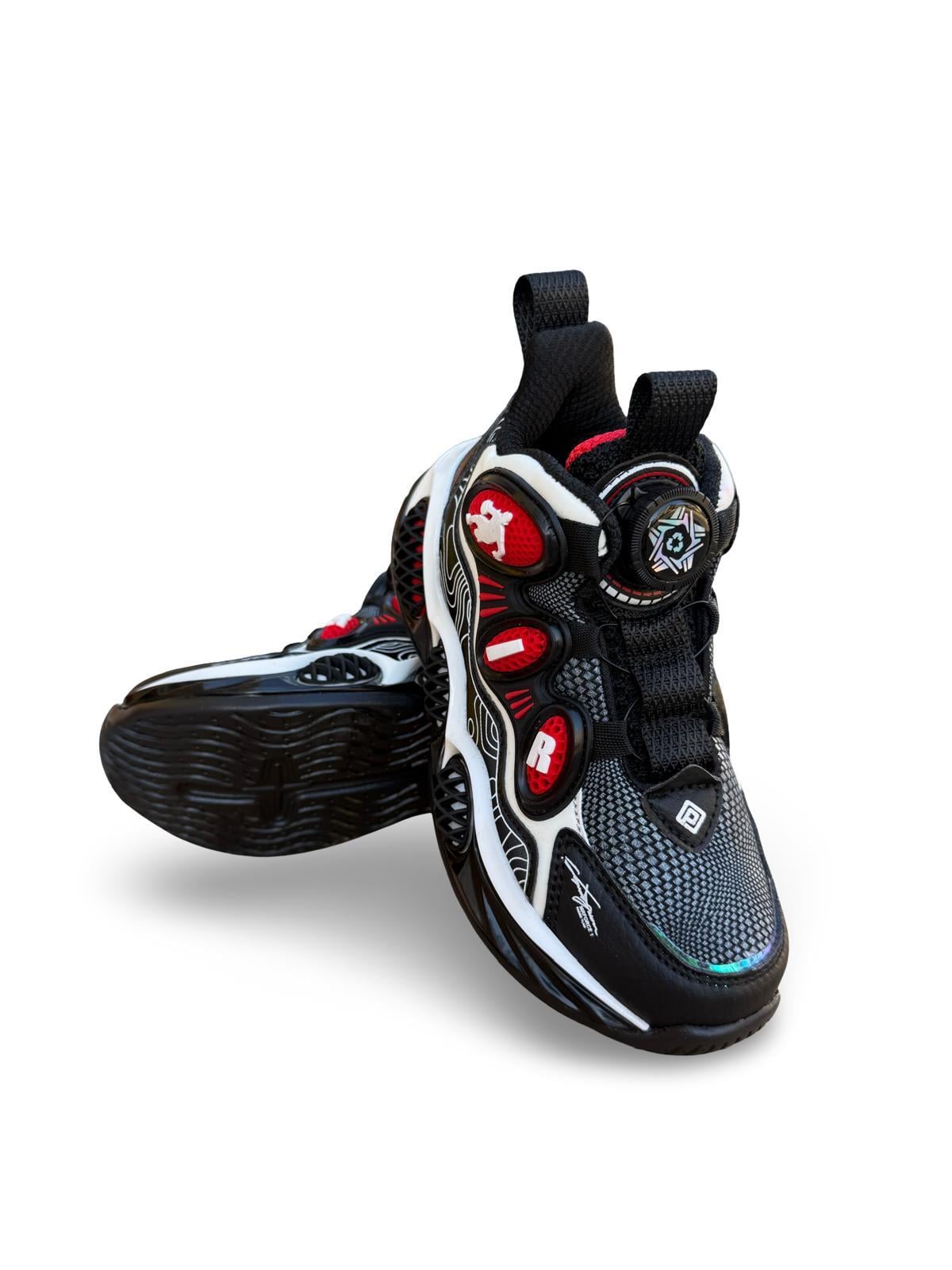 Pepino 1822Flt  Çoçuk Boğazlı Sneakers & Spor Siyah Kırmızı