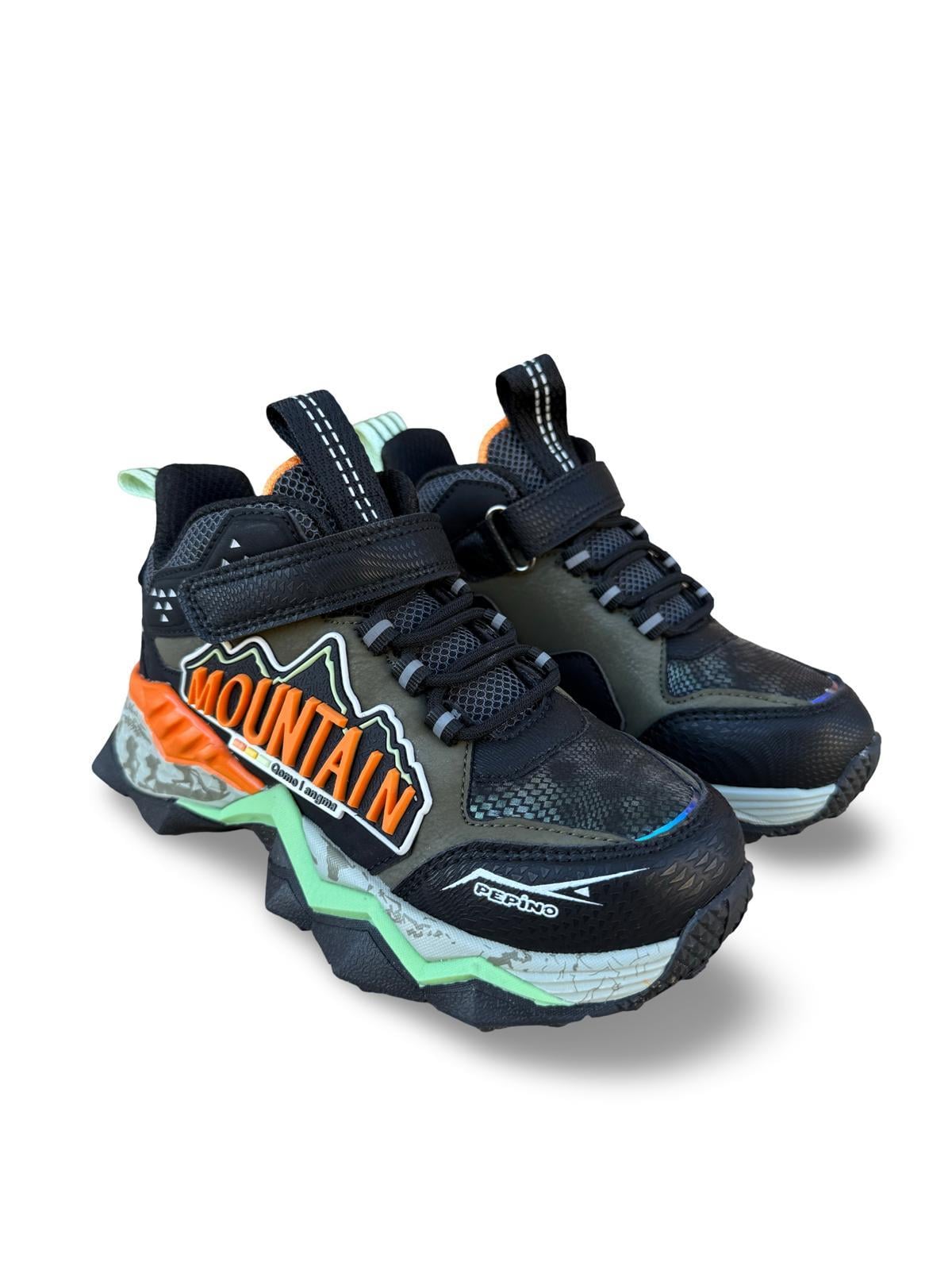 Pepino 1846Flt  Erkek Çocuk Sneaker & Spor Siyah Turuncu