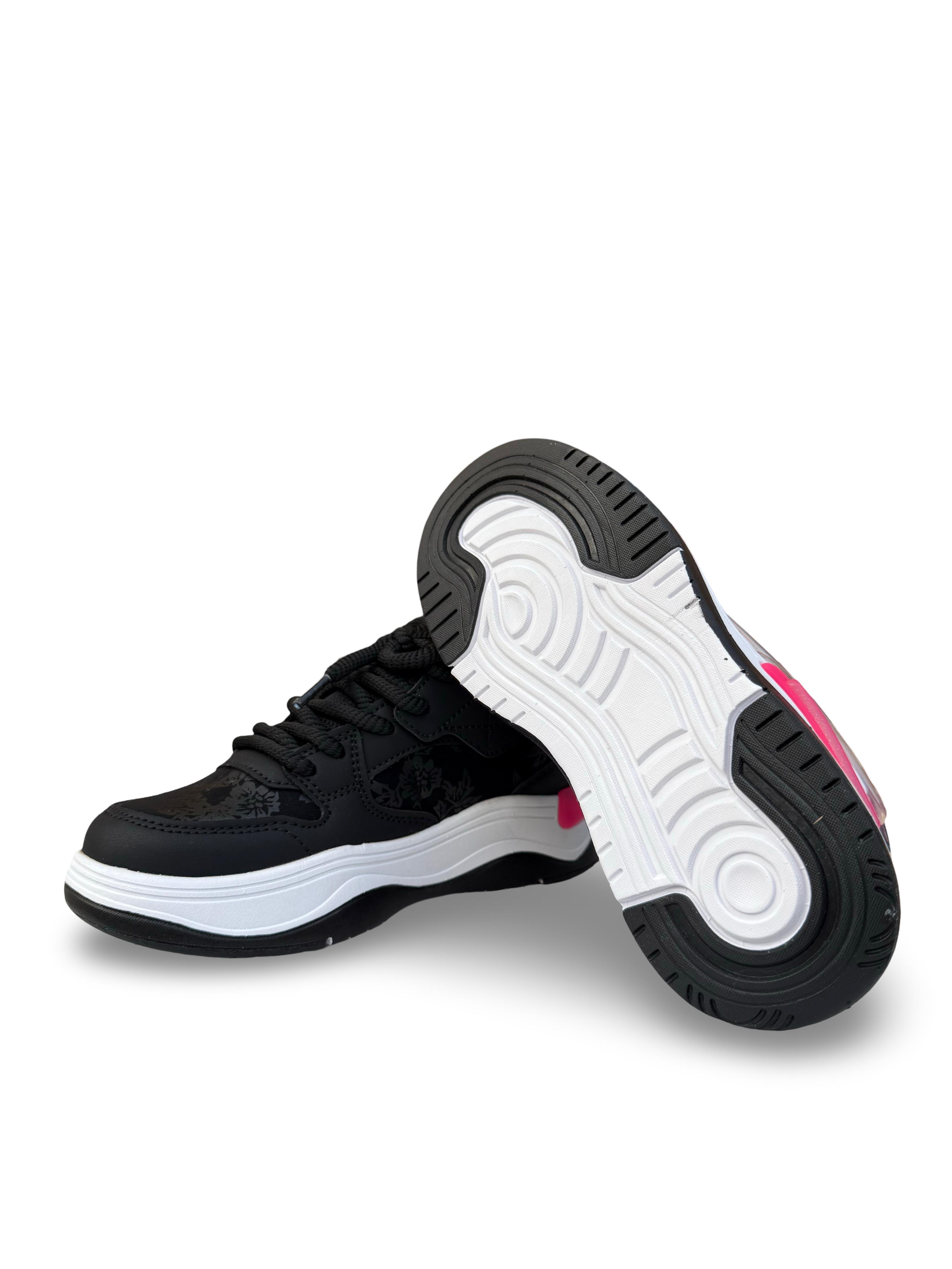 Pepino 1990Flt Çocuk Spor Sneaker Siyah Fuşya