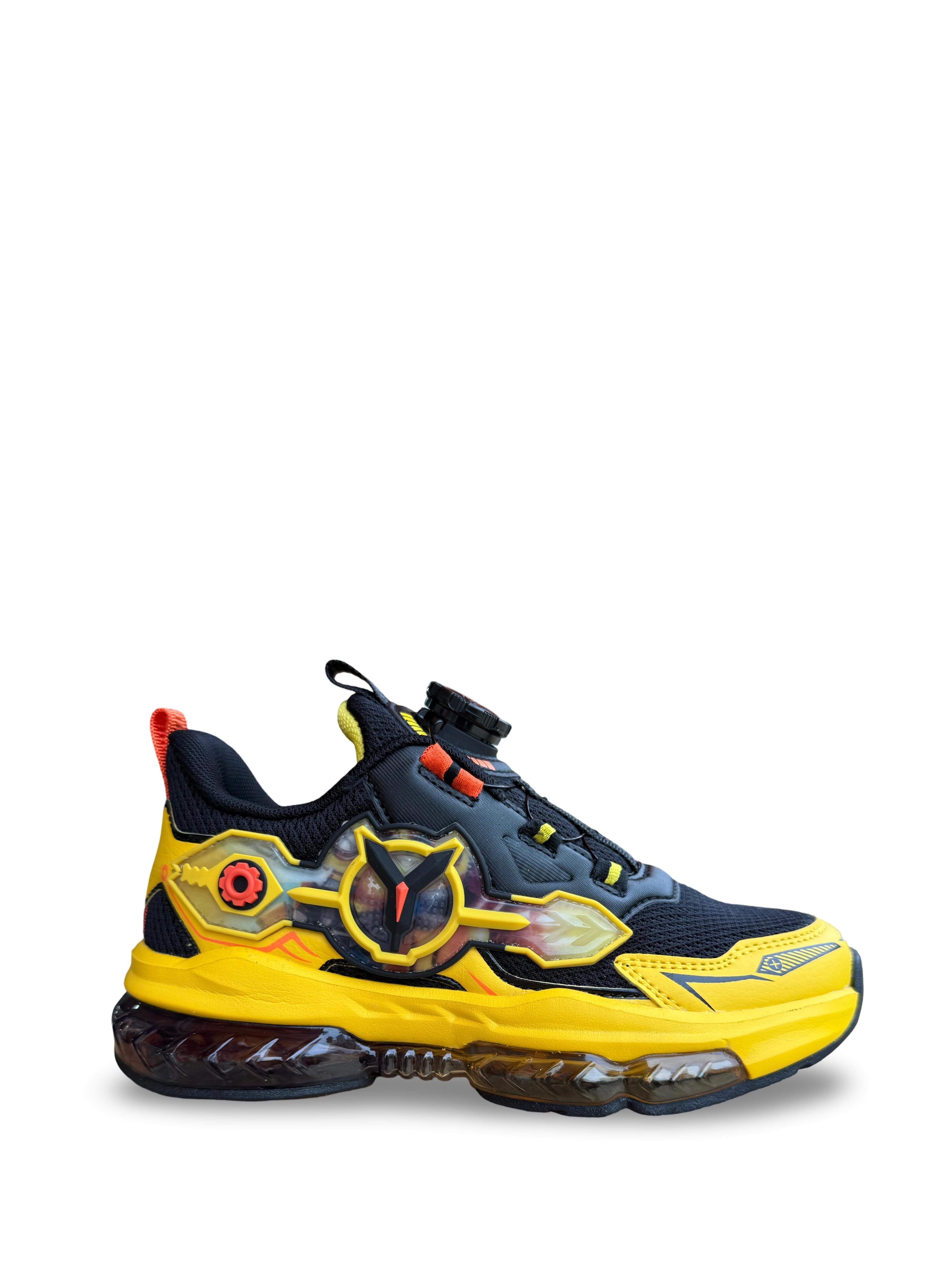 Pepino 2196Flt Çocuk Unısex Sneaker Spor Siyah Sarı