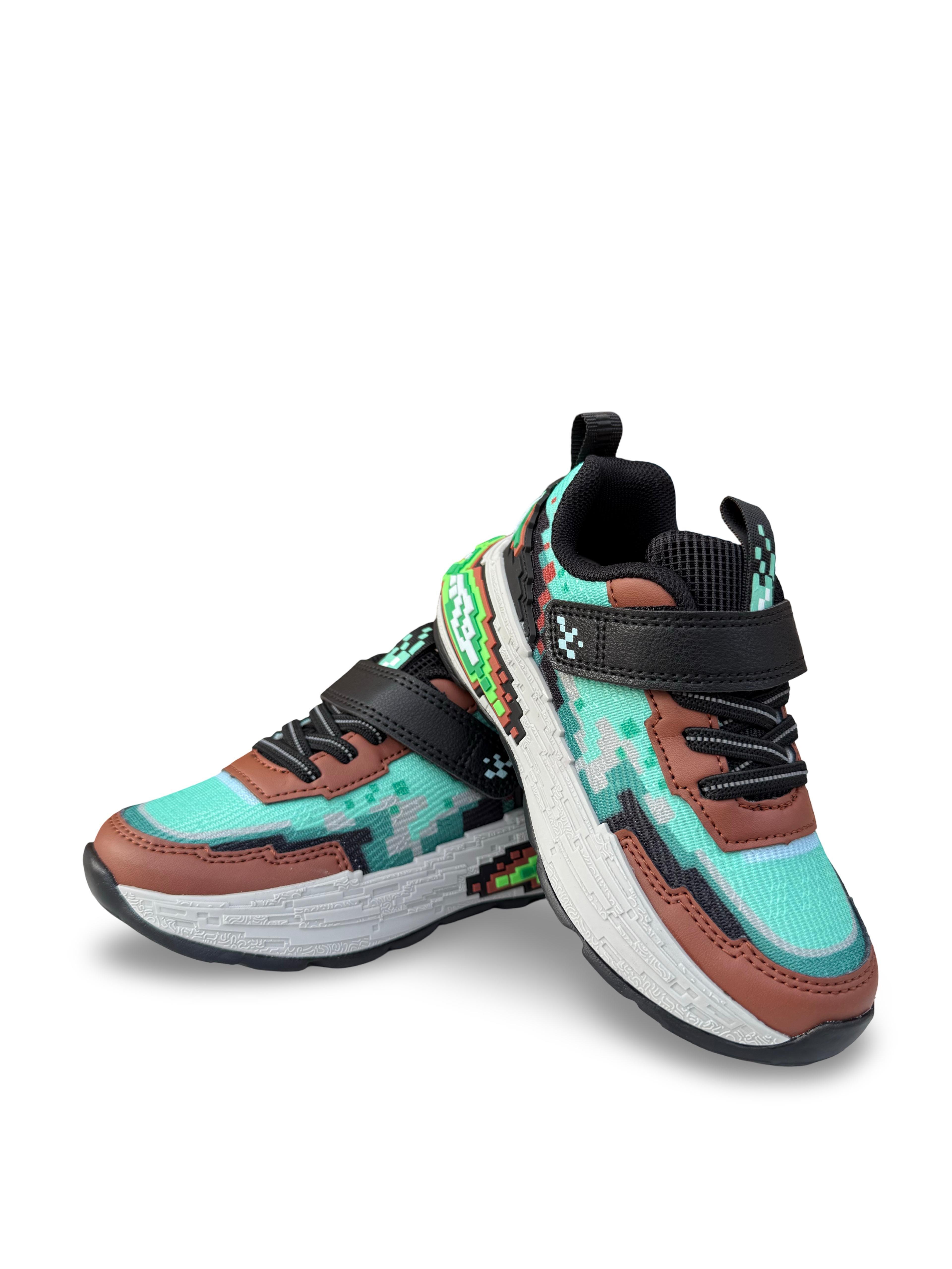 Pepino 2216Flt Çocuk Rahat Sneaker Kahve Siyah
