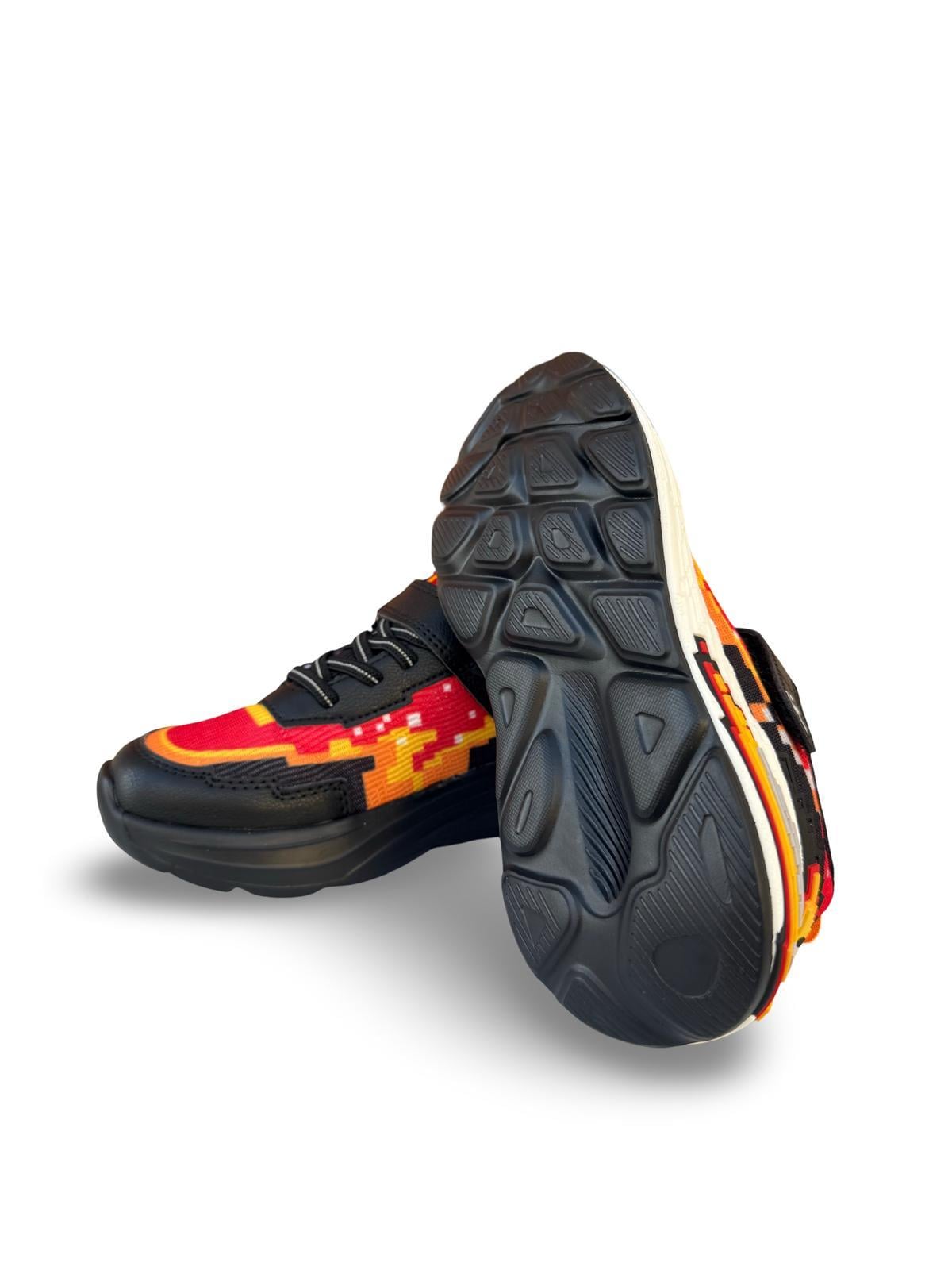 Pepino 2216Ptk Çocuk Rahat Sneaker Siyah Kırmızı