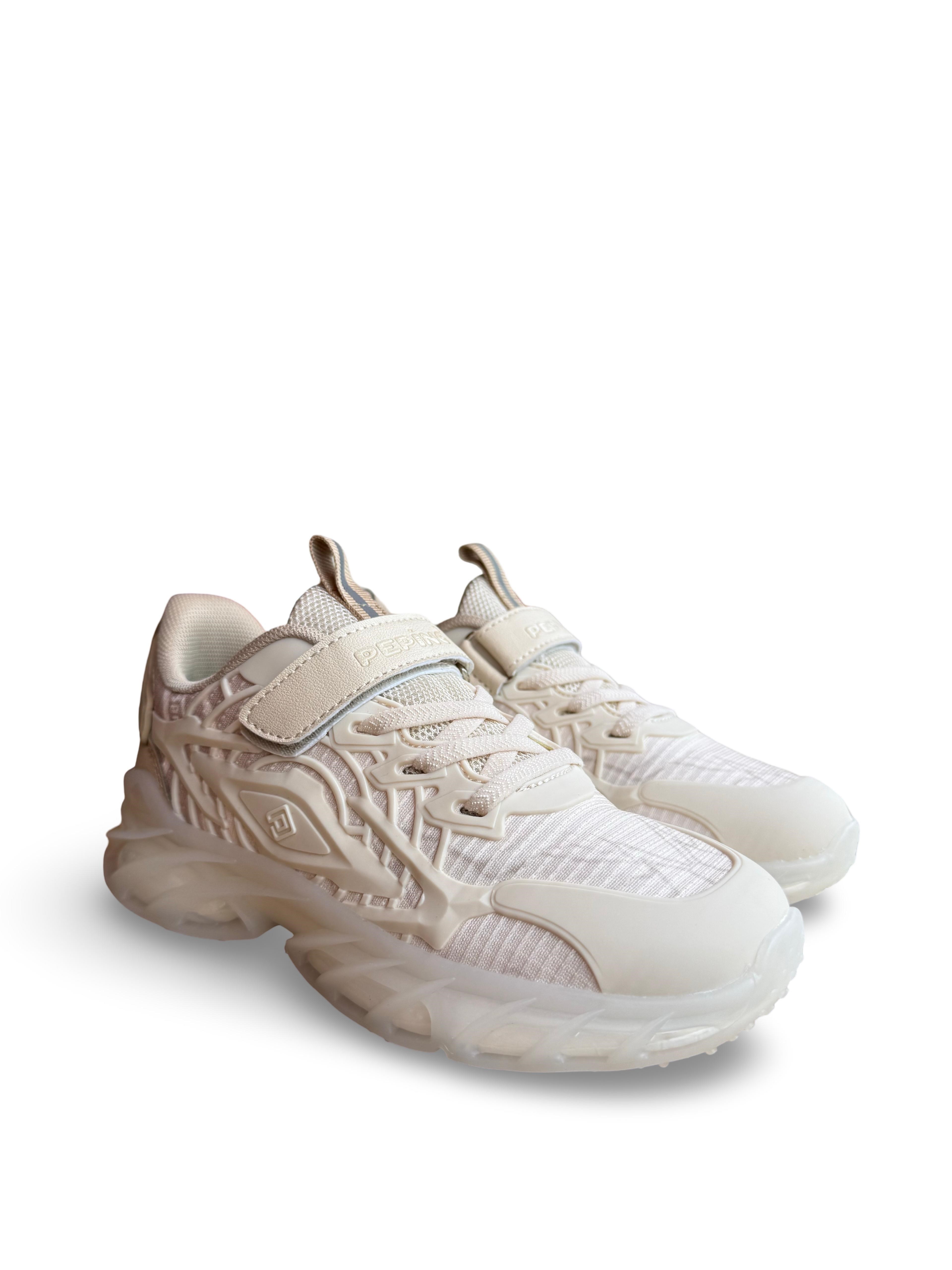 Pepino 2242Flt Çocuk Unısex Sneaker Spor Krem