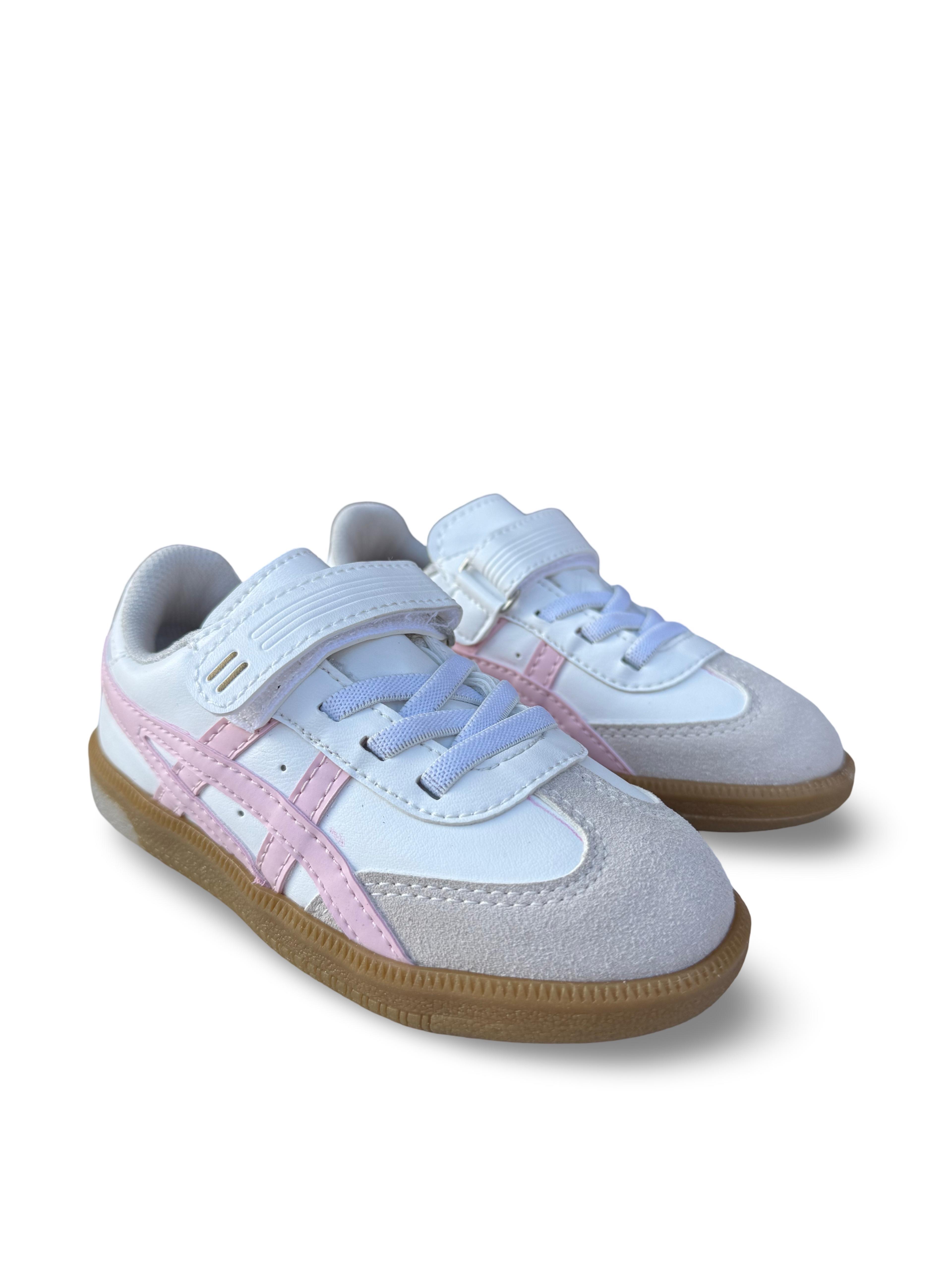 Tayger P5910 Cırtlı Çocuk Spor Sneaker Beyaz Pembe