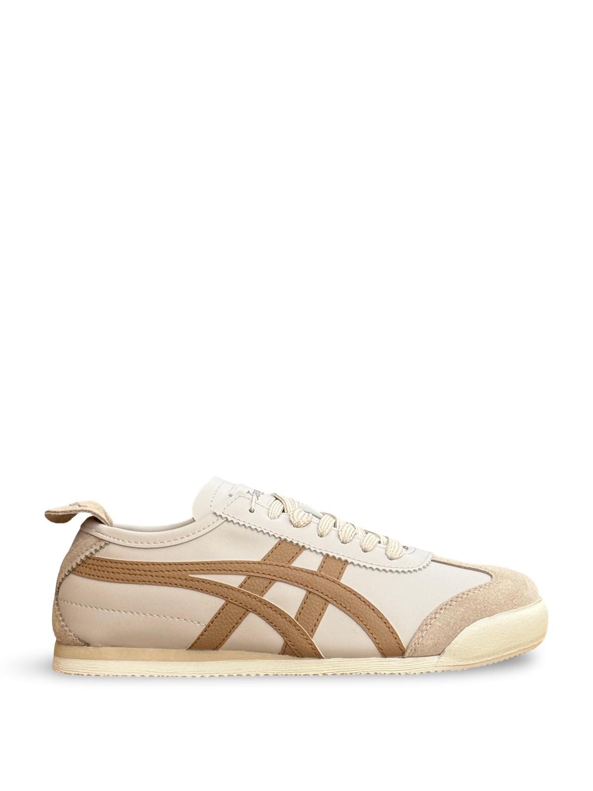 Tayger Z-3232 Hakiki Deri Kadın Spor Sneaker Bej Kahve
