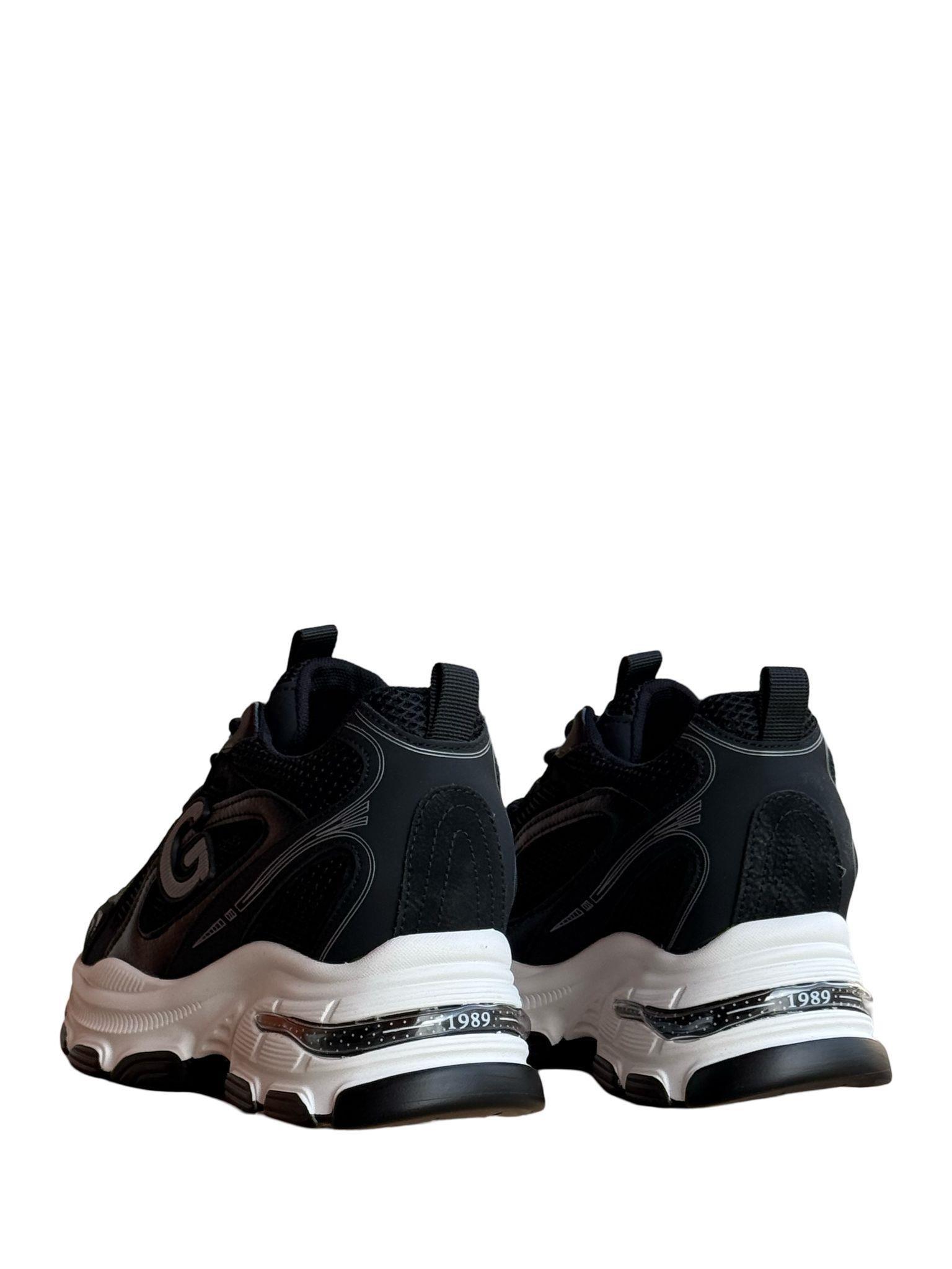 Yalınayak 25Y323 Kadın Aır Taban Sneaker Spor Siyah