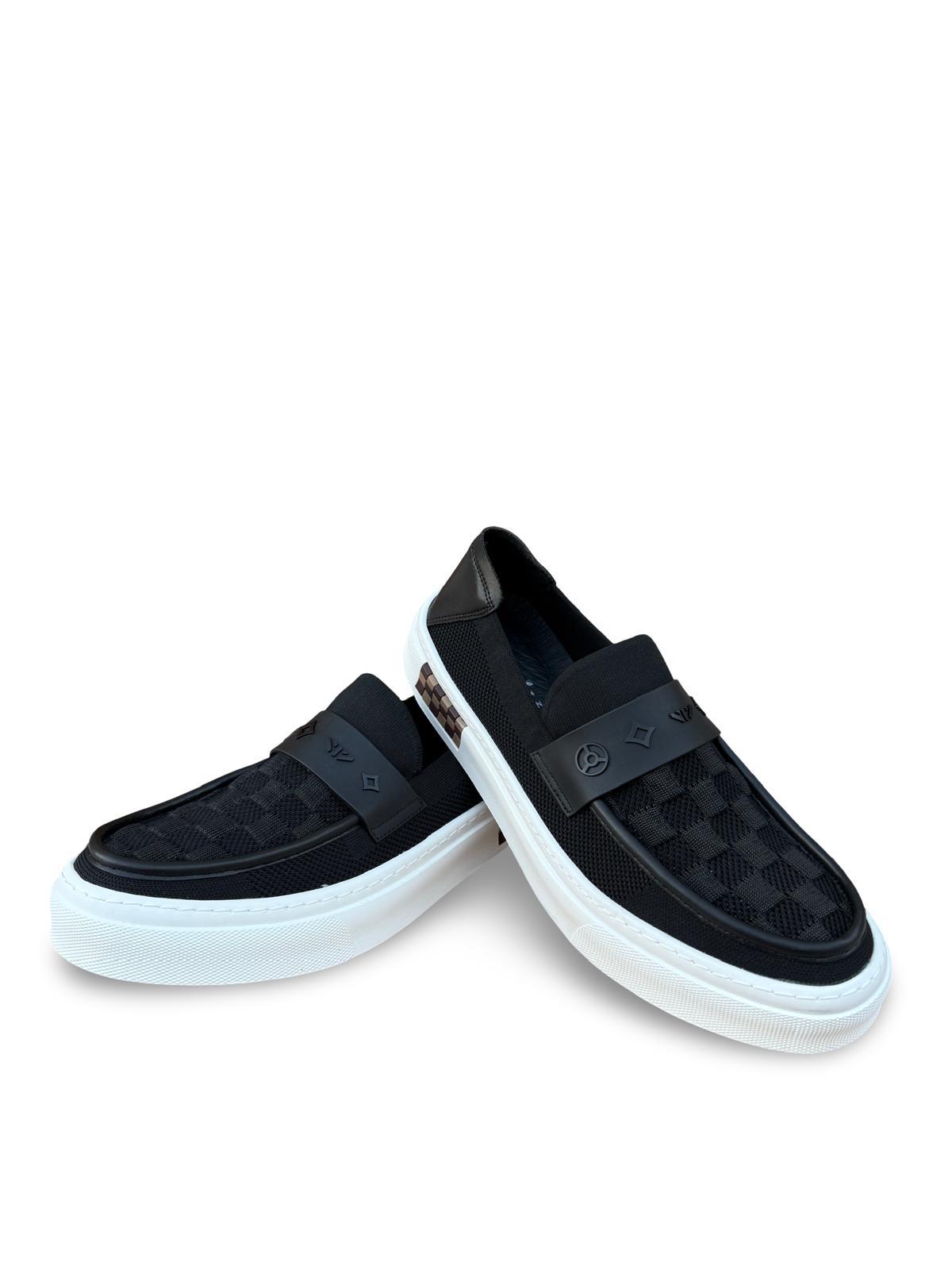 Yalınayak 25Y501-7 Erkek Keten Loafer Siyah