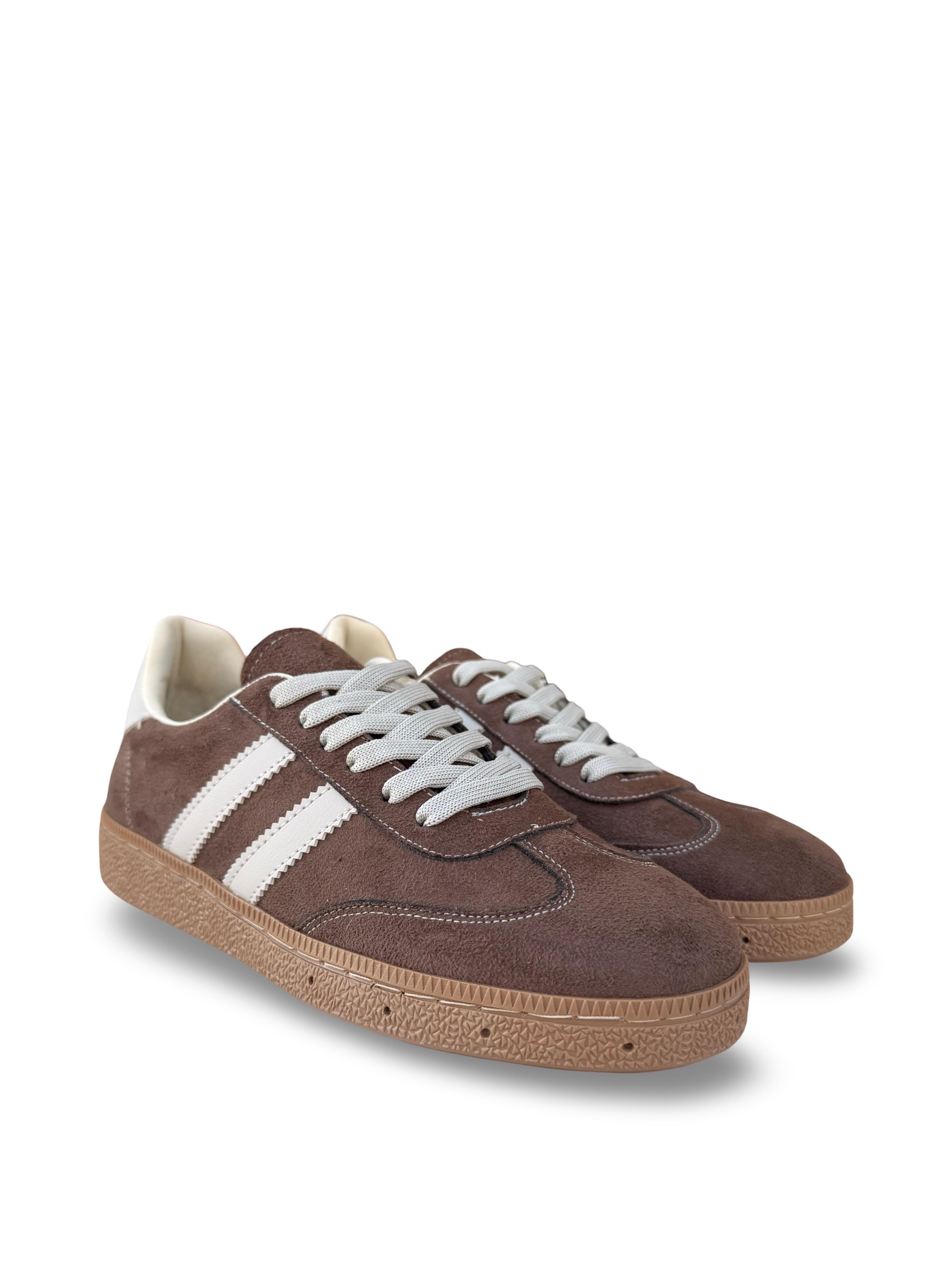 Yalınayak Bdr2027 Kadın Spor Sneaker Kahve Süet
