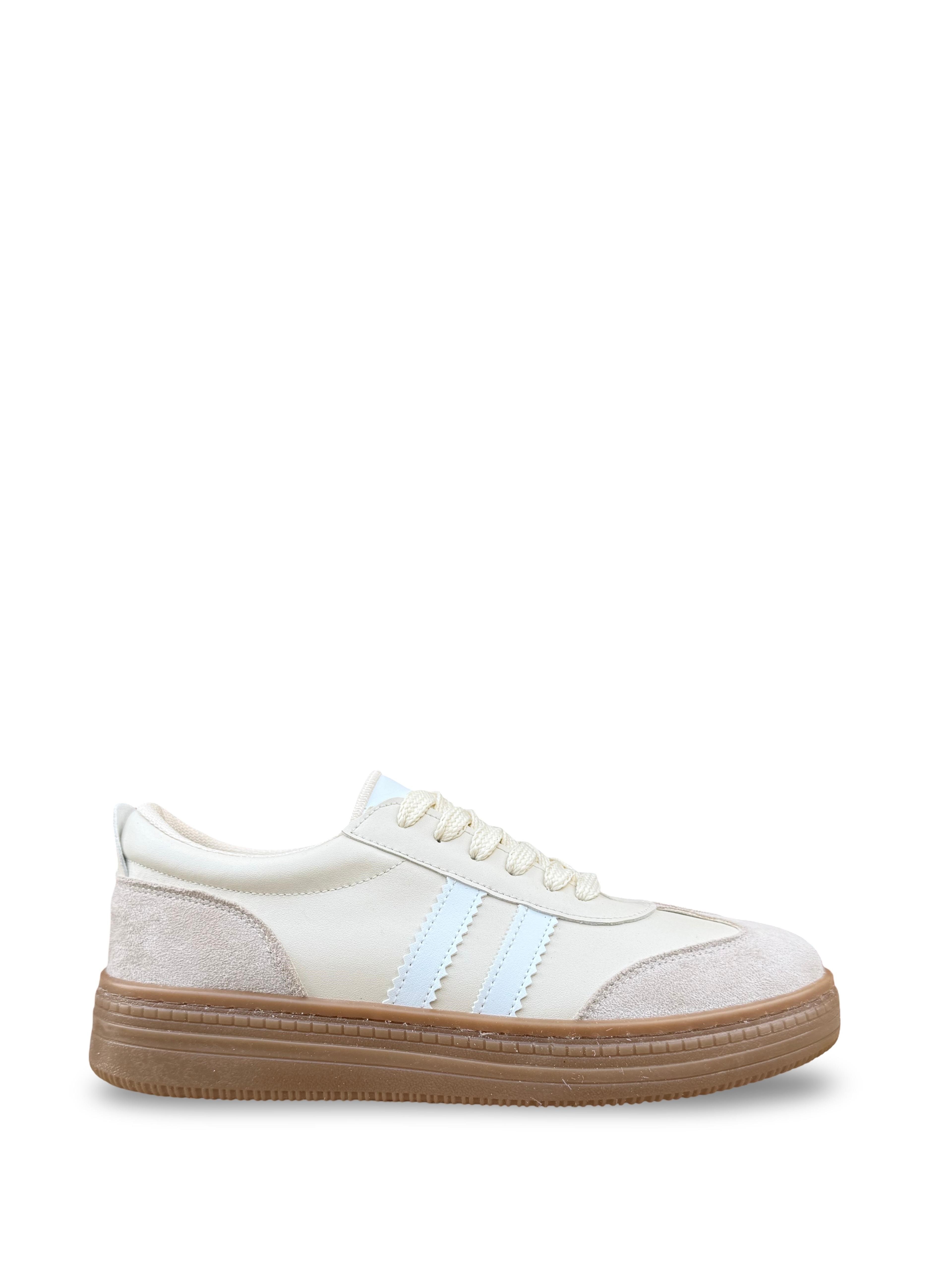 Yalınayak Bdr2028 Kadın Spor Sneaker Bej